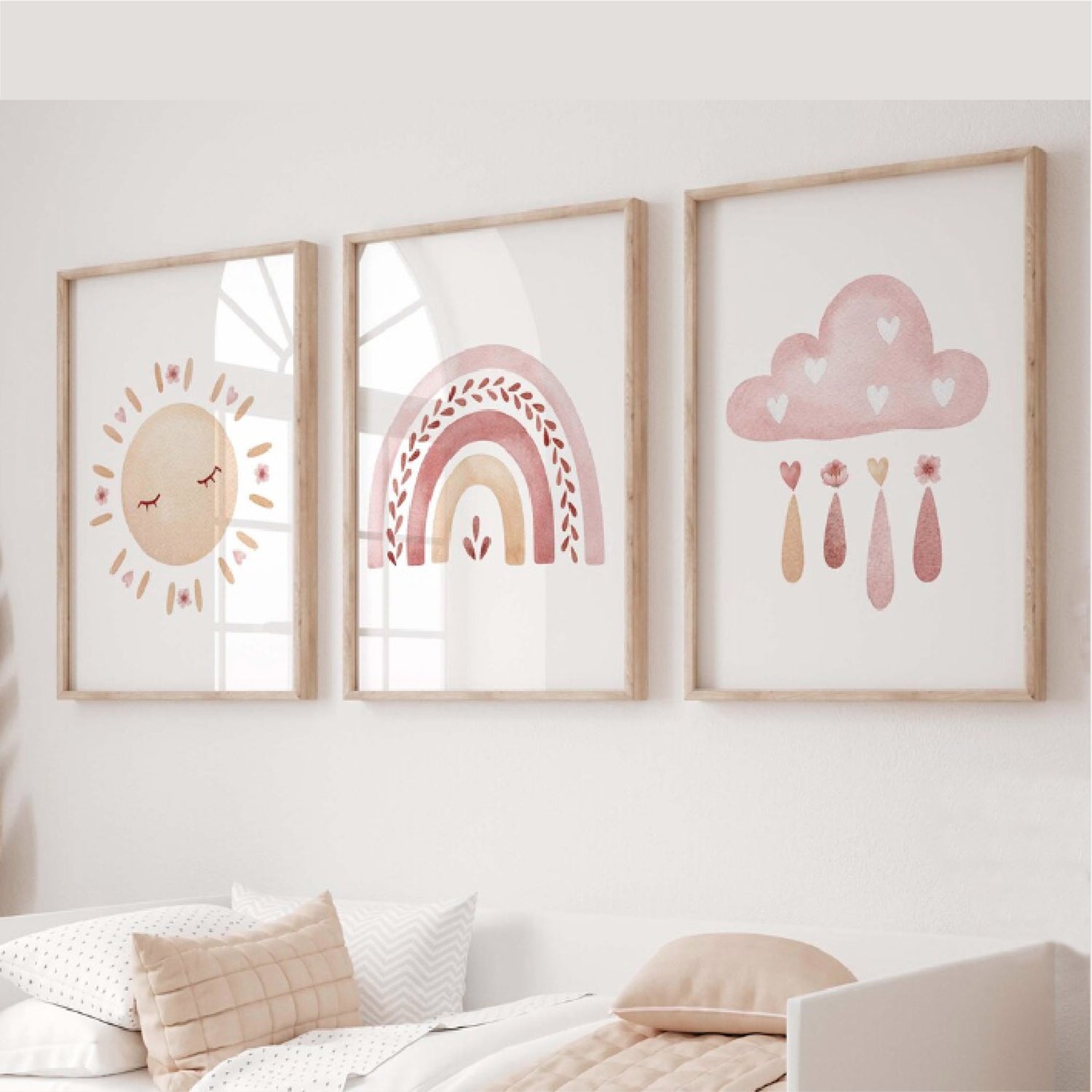 Cuadro Infantil 120X60 Arcoiris Setx3