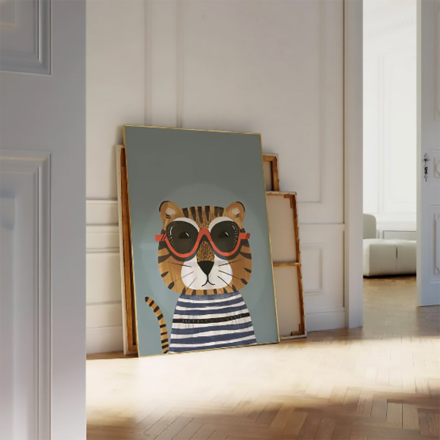 Cuadro Infantil 40X60 Gato Cool