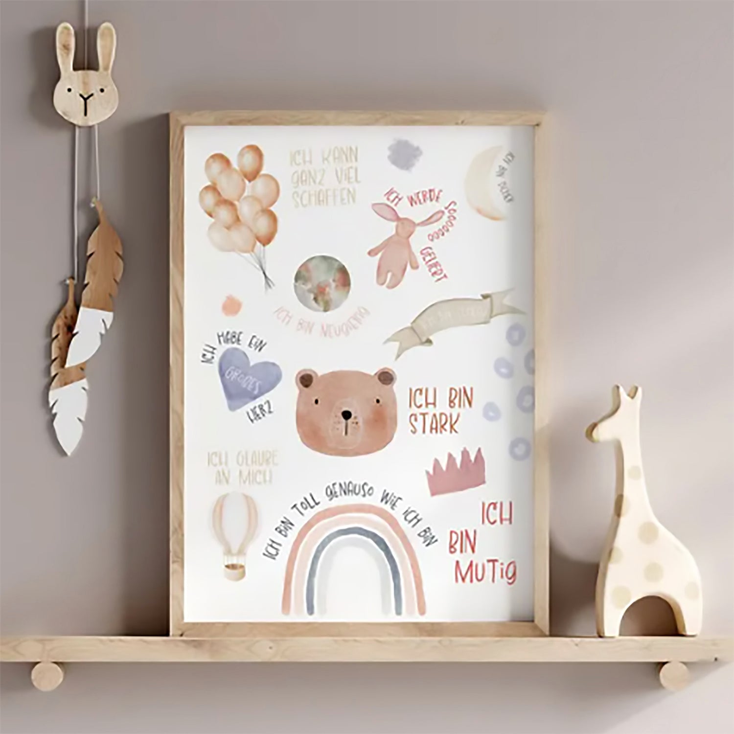 Cuadro Infan 40X60 Oso Variad Multicol