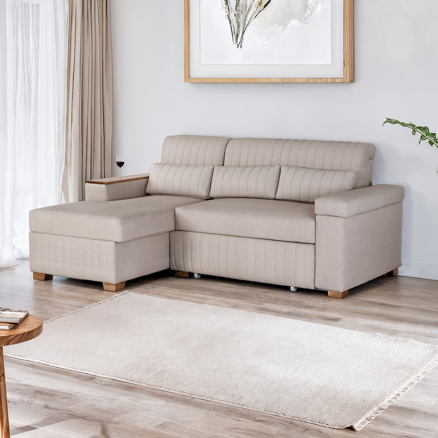 Sala Cama Robi Eurolino Marbella Marfil, Natural