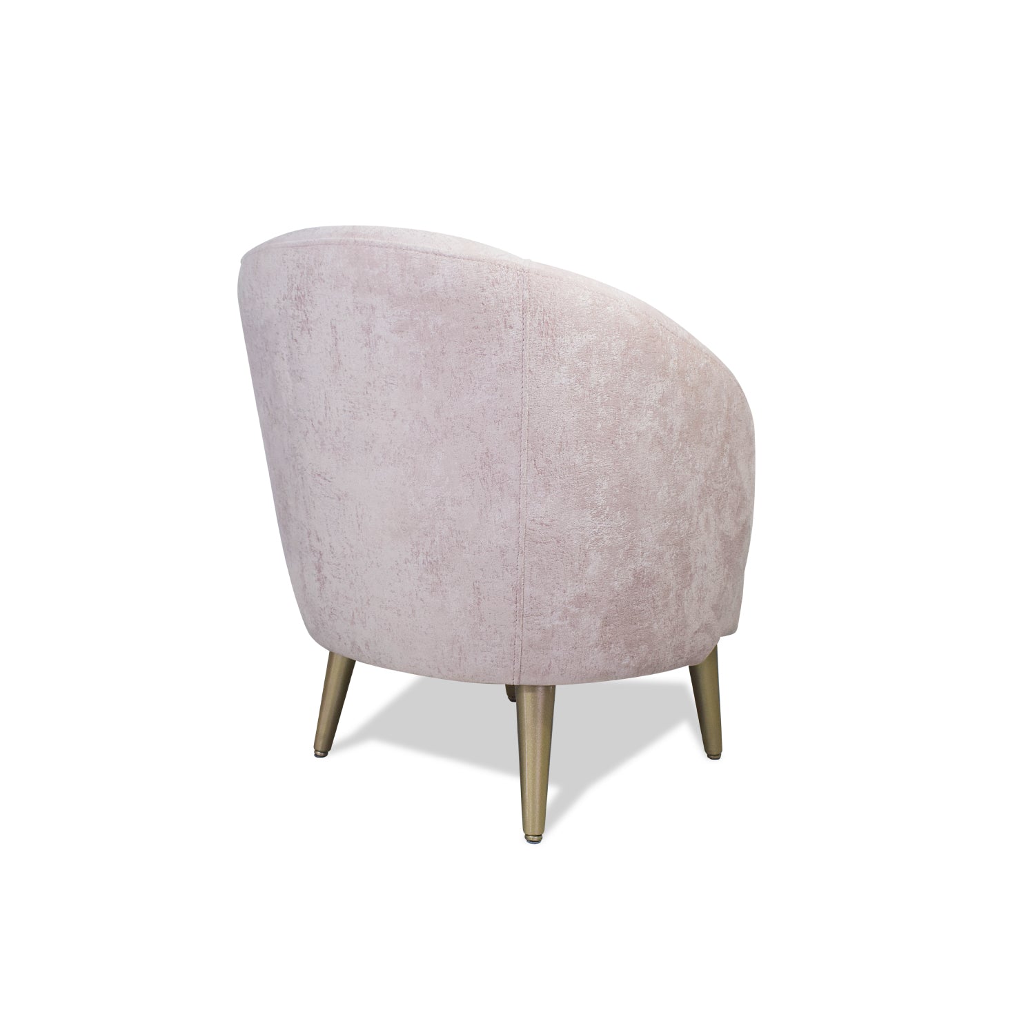 Poltrona Colin Velvet Prisma Rosa, Champaña