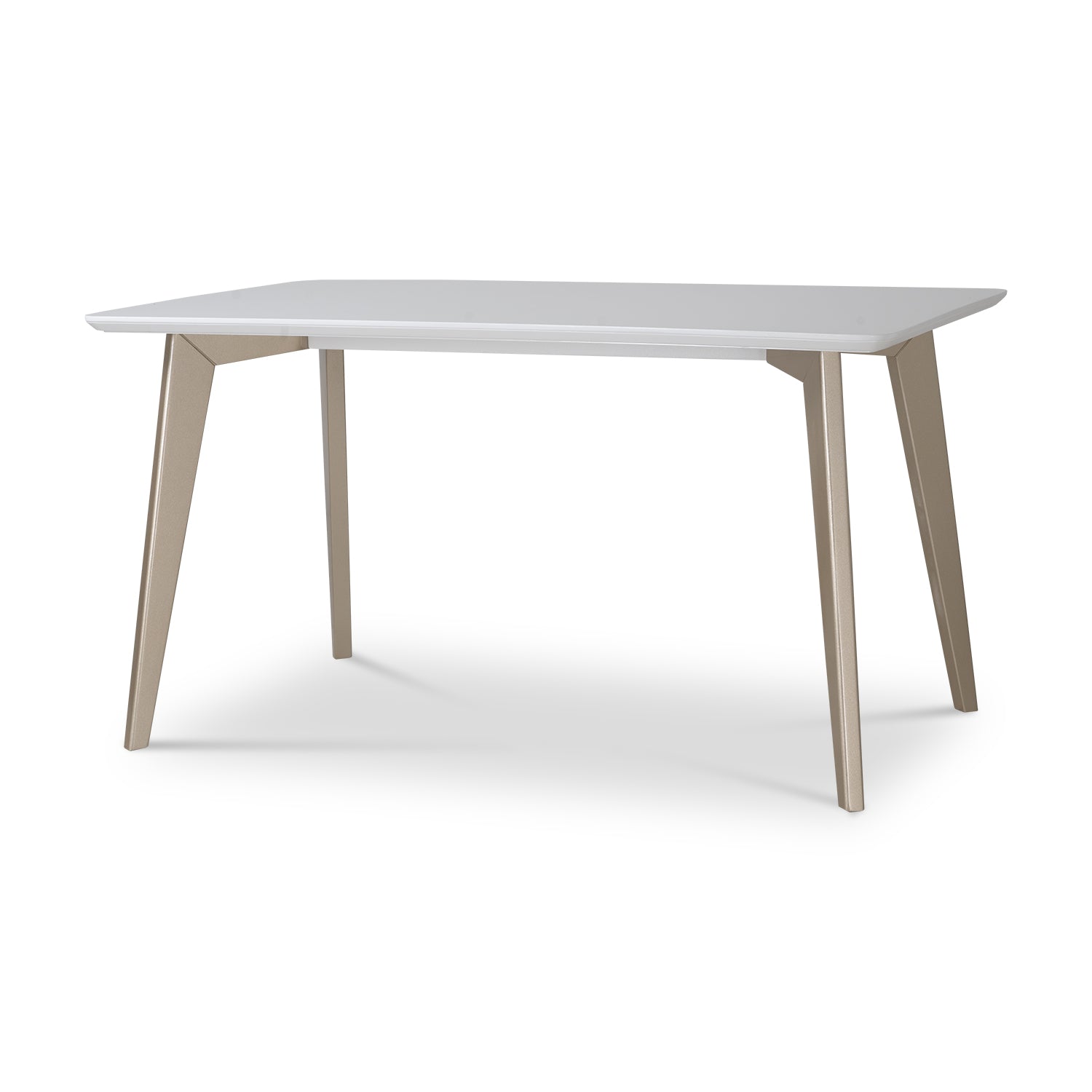 Comedor 4 Puestos Camille Eurolino Blanco, Champaña
