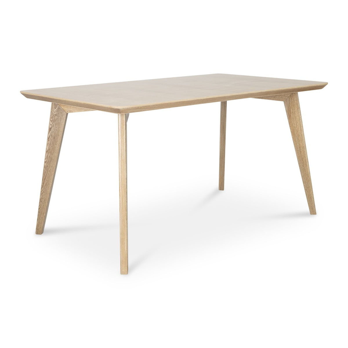 Comedor 6 Puestos Camille Microfibra Kazan Plomo, Natural