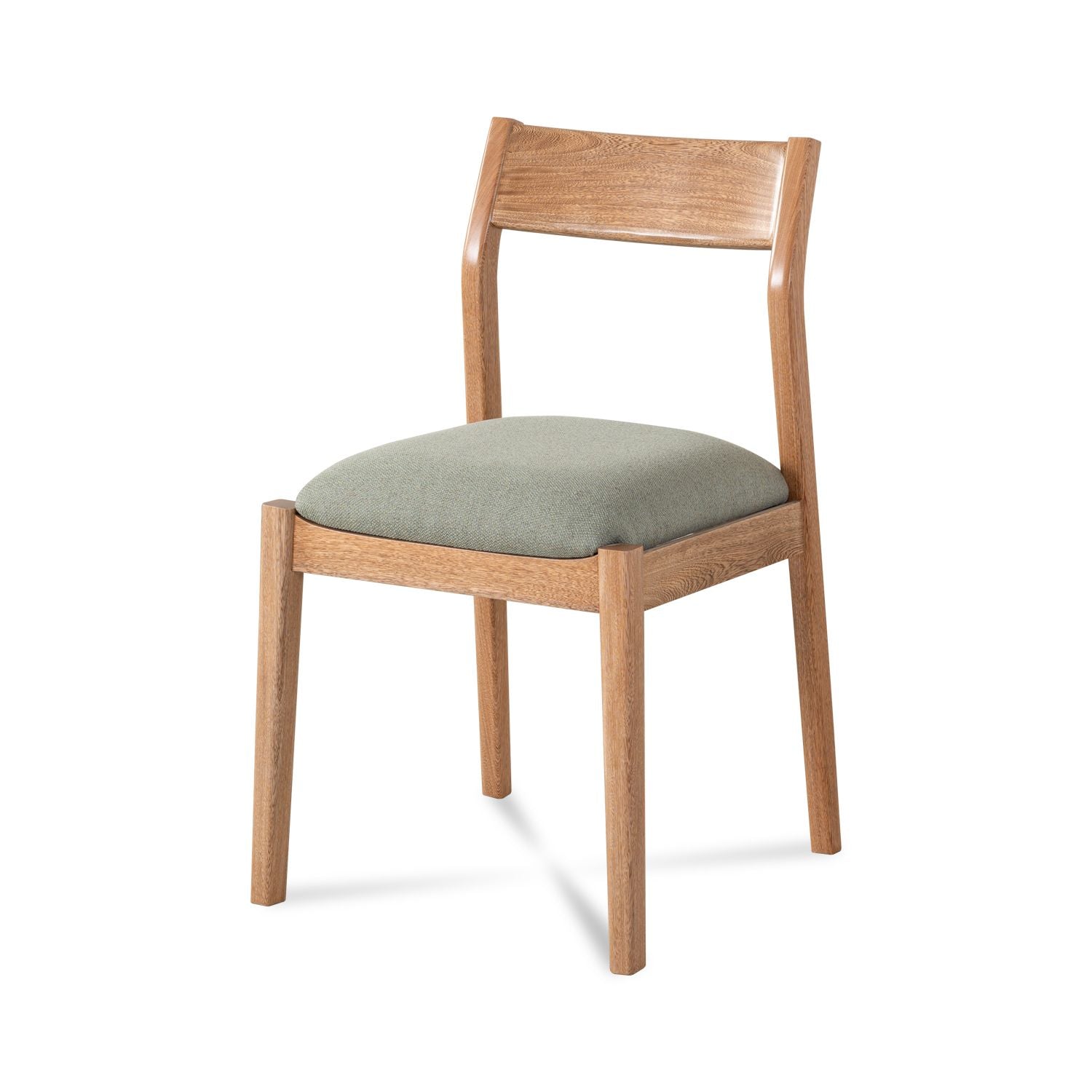 Silla Comedor Dalton  Lino Verona Verde, Natural