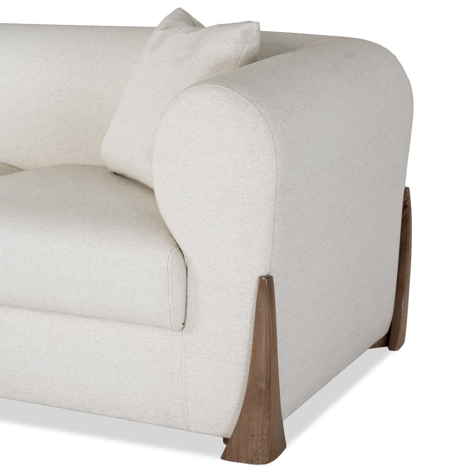 Sofá 3 Puestos Bell Eurolino Vitore Marfil, Natural