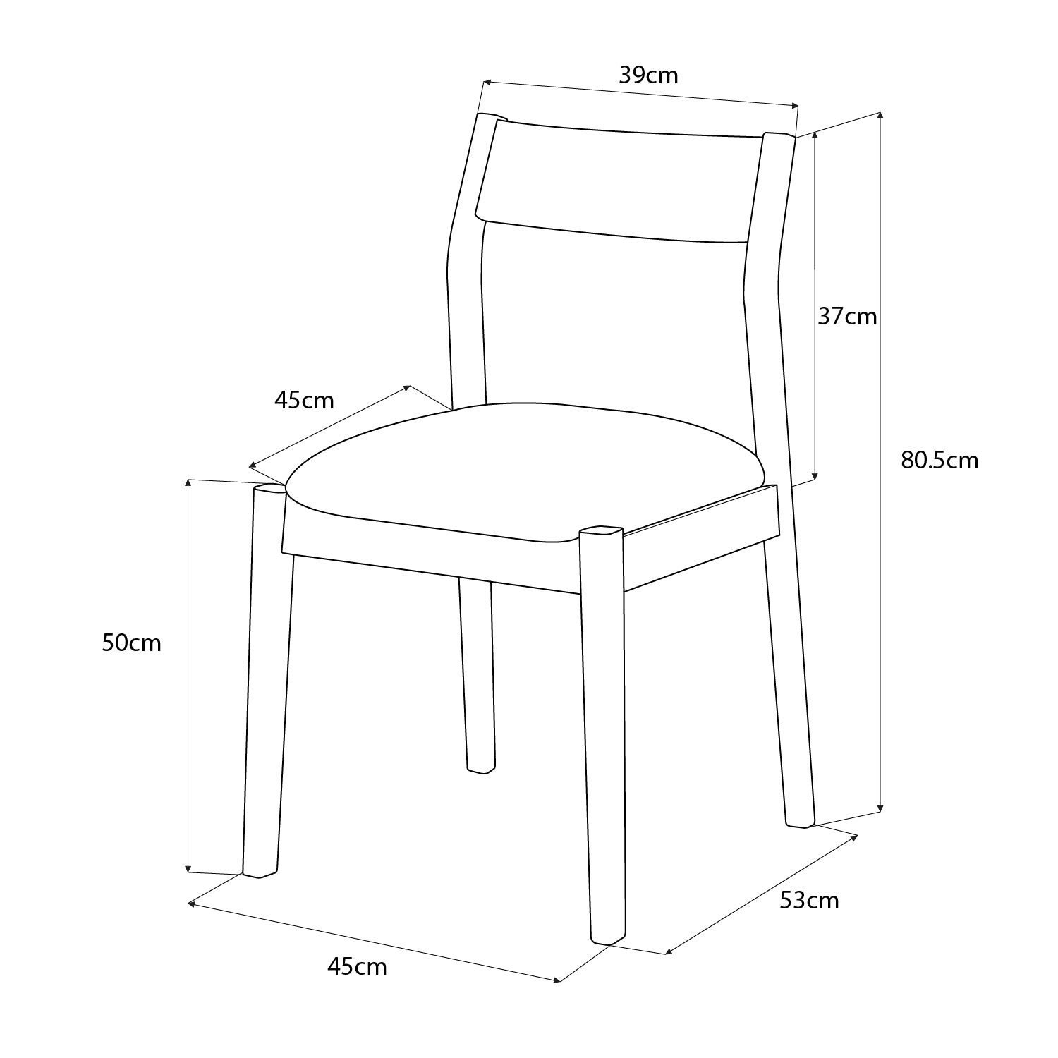 Silla Comedor Dalton  Lino Verona Verde, Natural