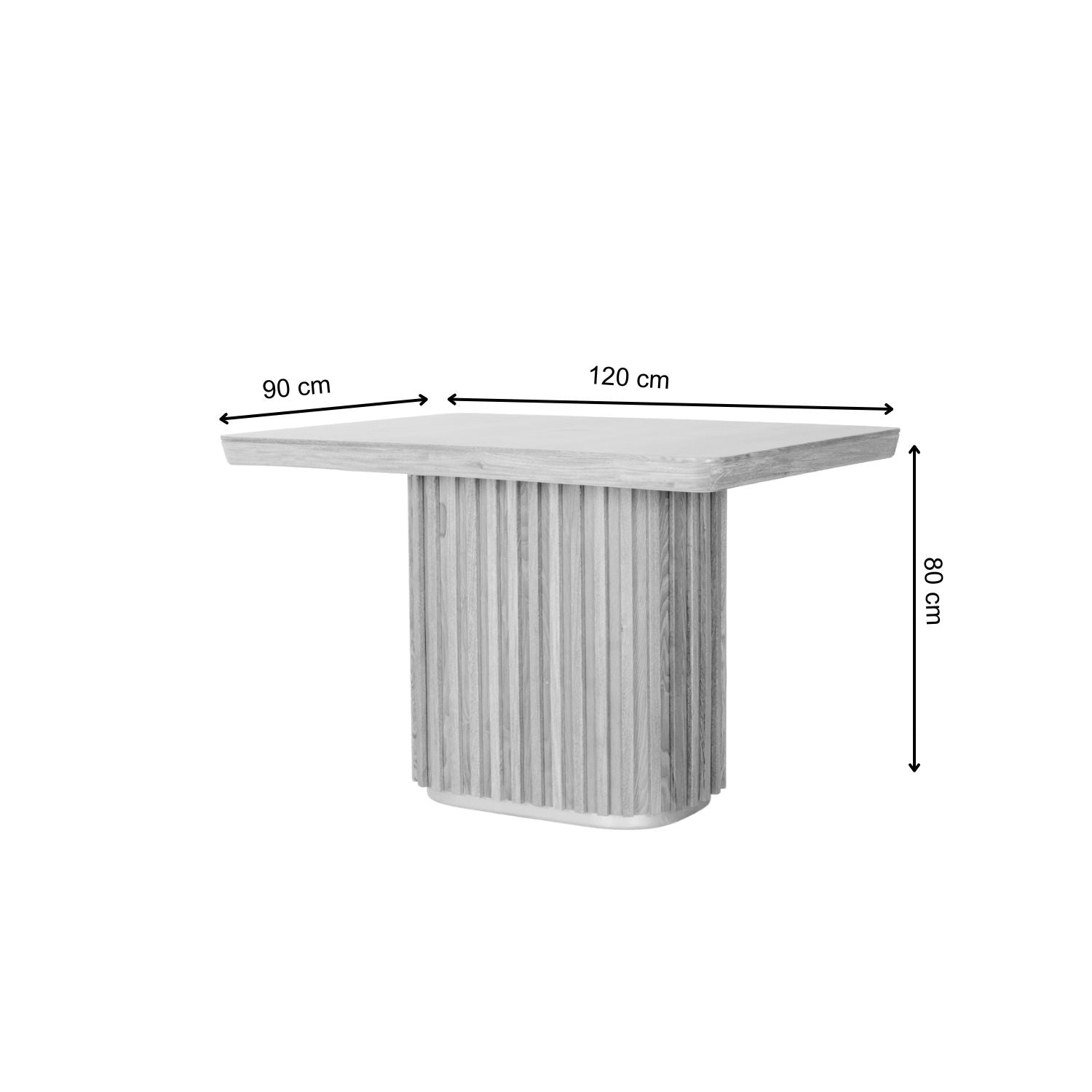 Mesa Comedor 4 Puestos Nicole Off White, Champaña