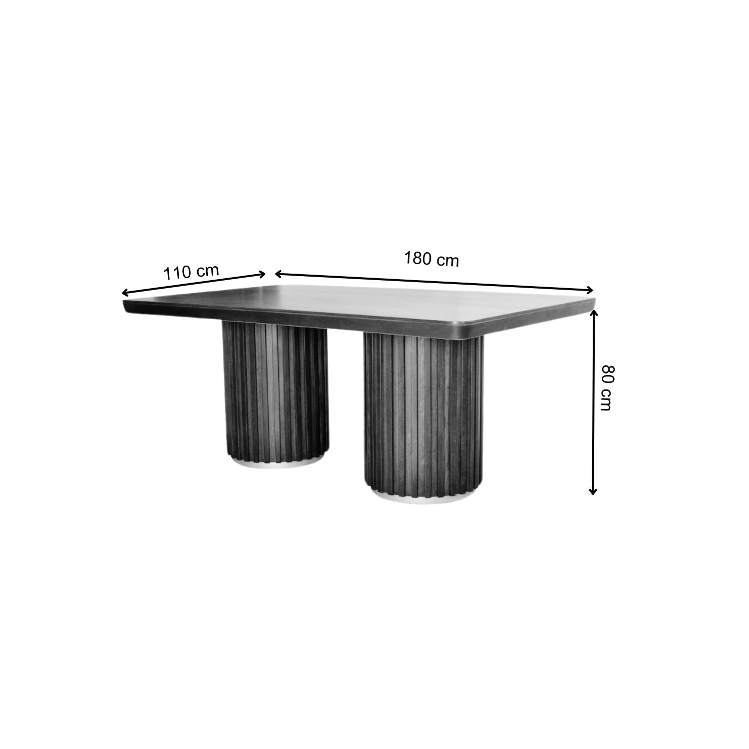 Mesa Comedor 6 Puestos Nicole Off White, Champaña