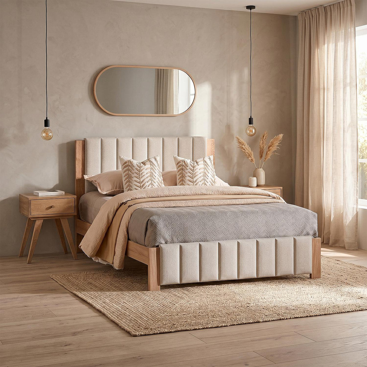 Juego de Alcoba Queen Nepal Beige, Natural