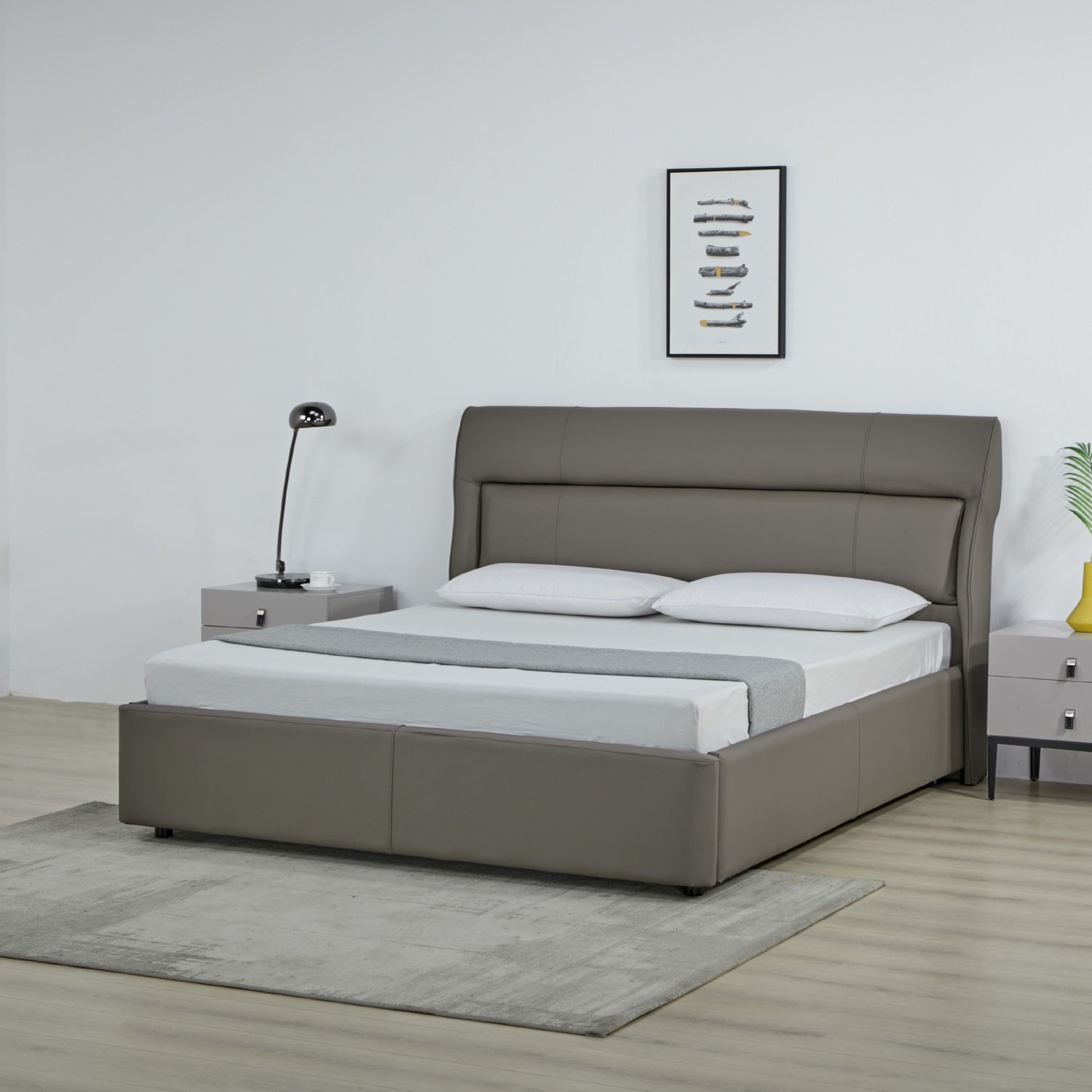 Cama Queen Ghala Taupe