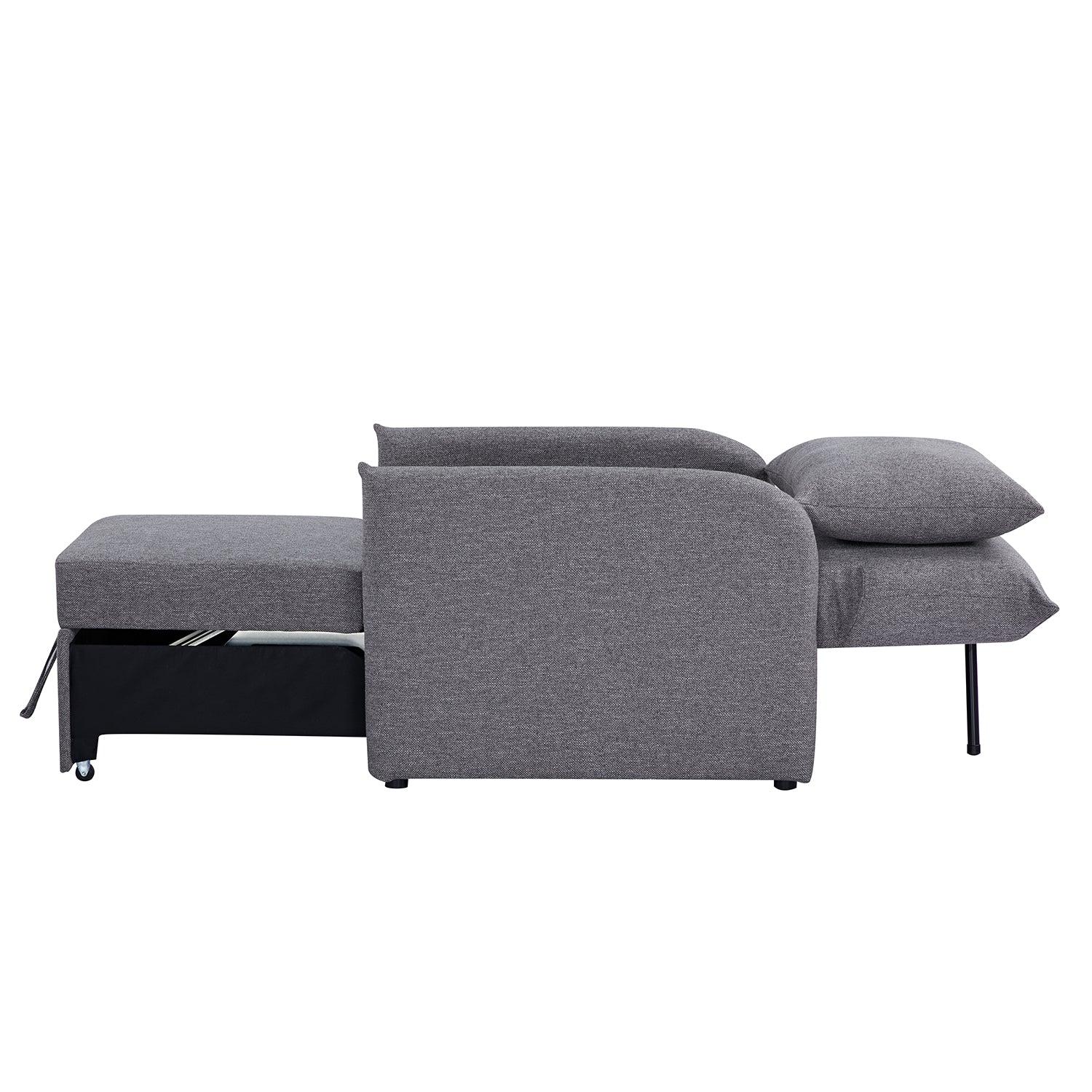 Sofá Cama Twin Duncan Lino Gris