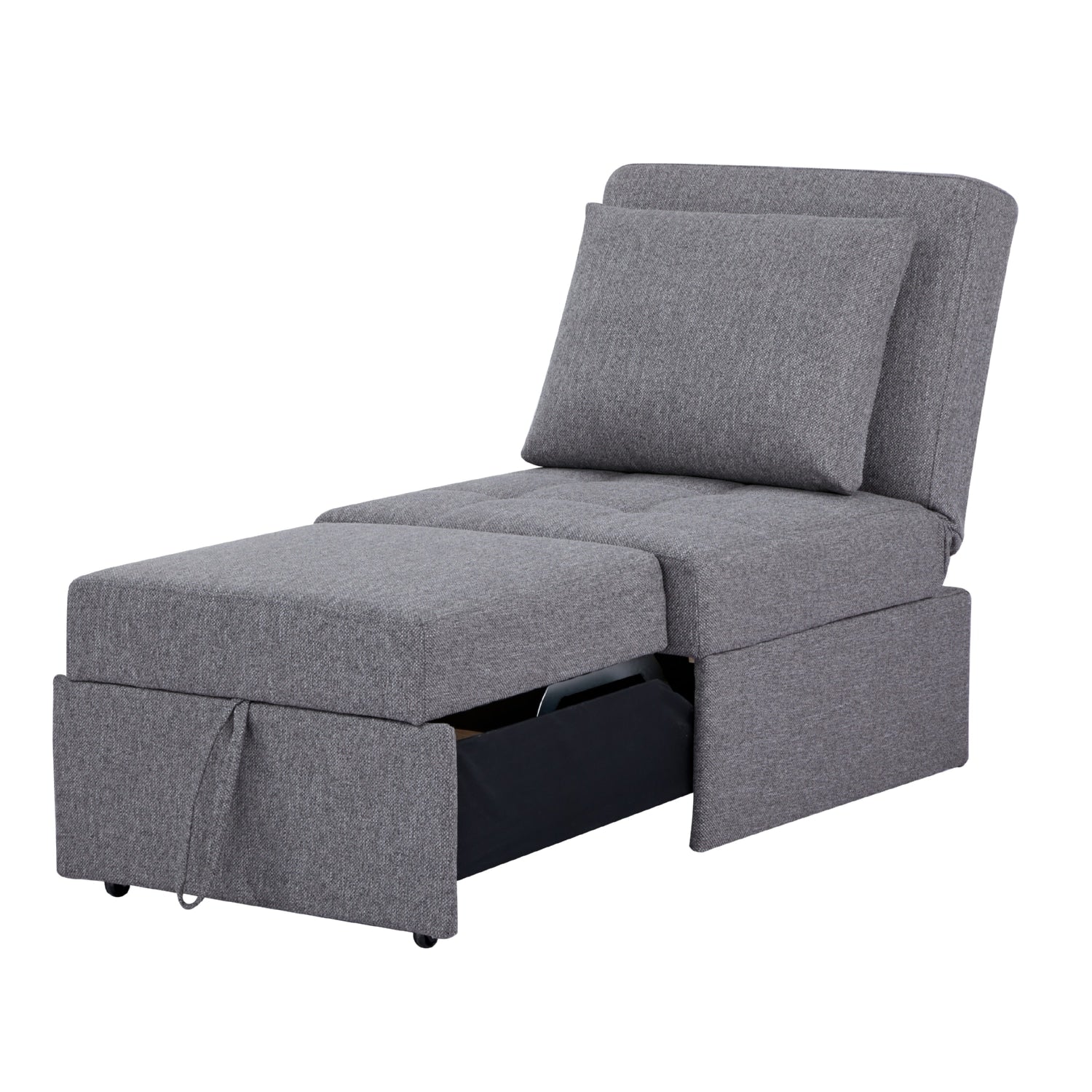 Sofá Cama Twin Portela Lino Gris