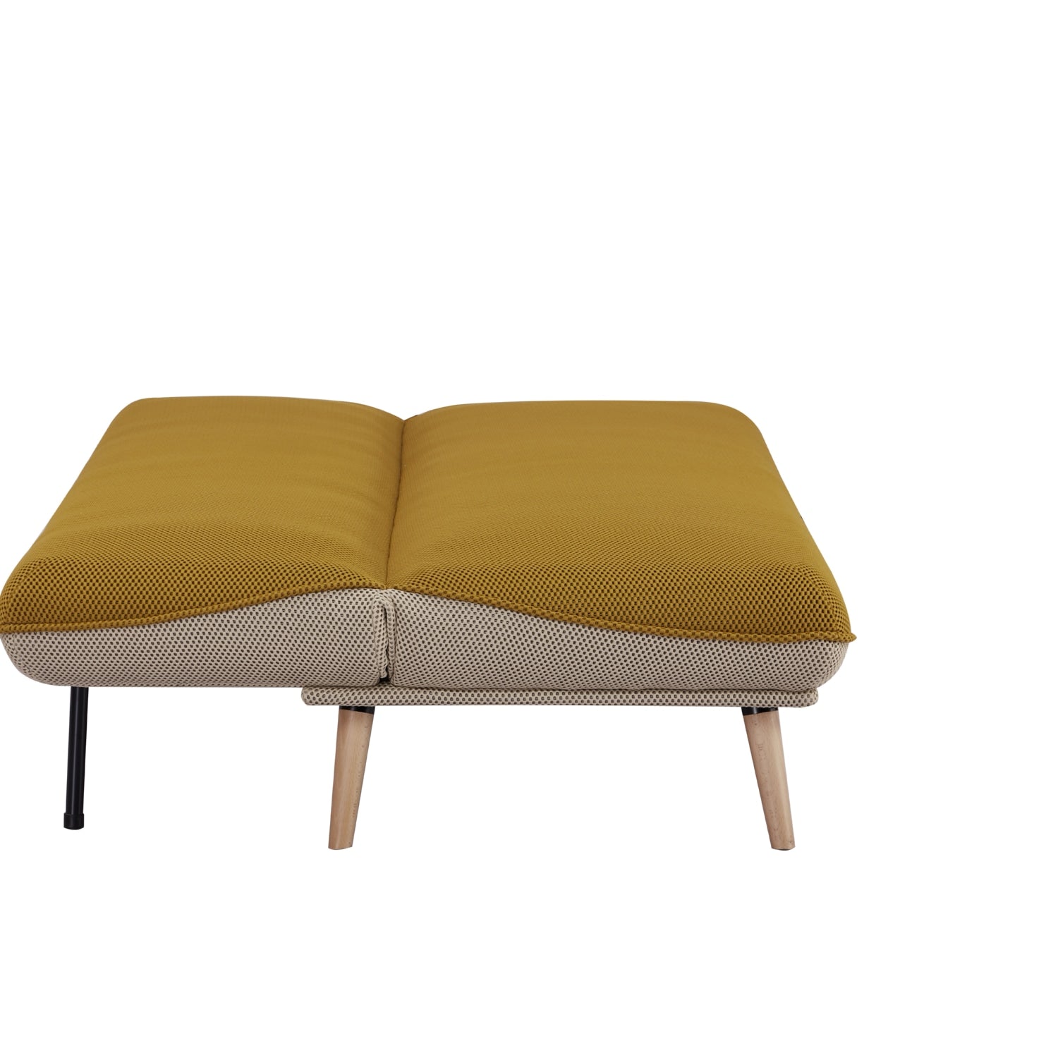 Sofá Cama Ethan Lino Amarillo, Beige