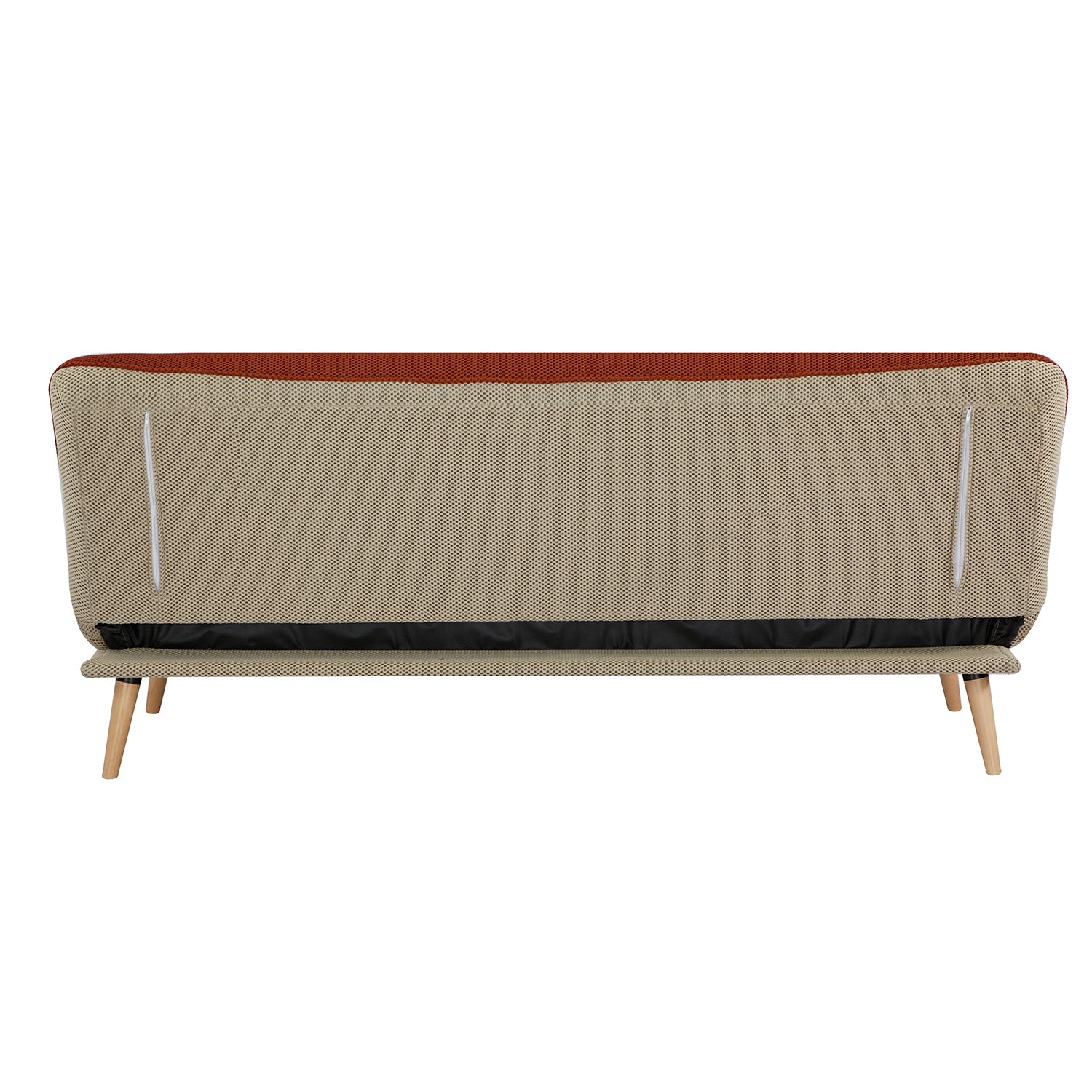 Sofá Cama Ethan Lino Naranja, Beige