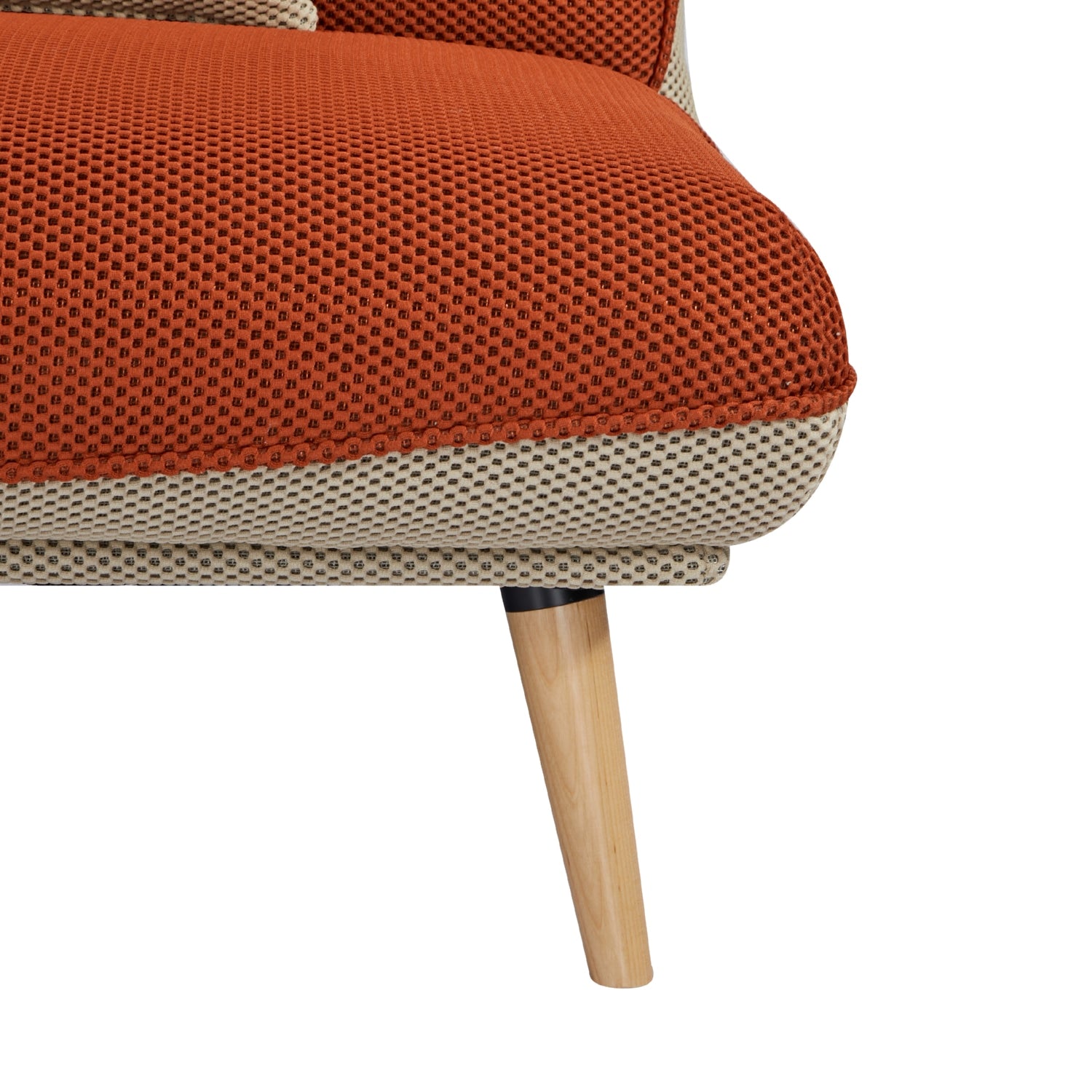 Sofá Cama Ethan Lino Naranja, Beige