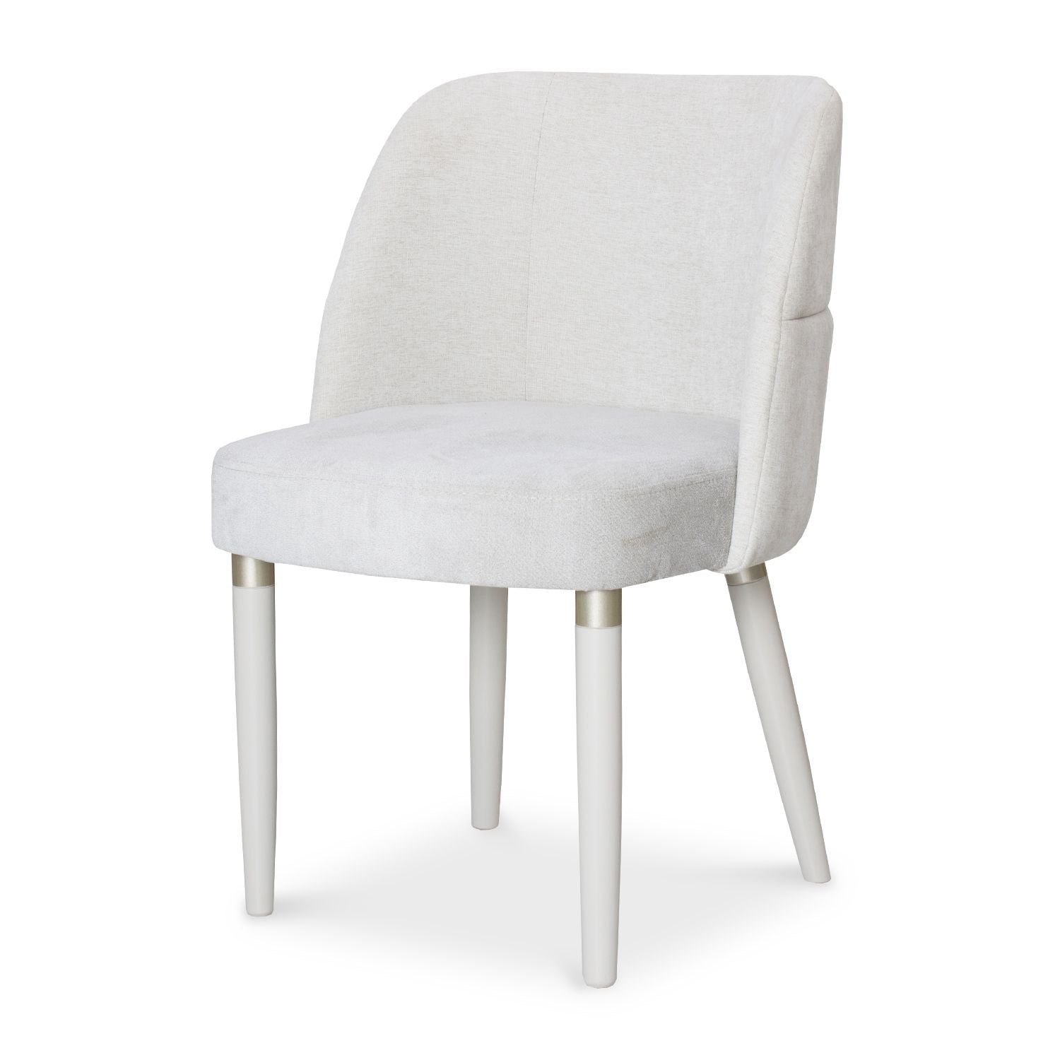Comedor 4 Puestos Nicole Lino Touch Almendra, Impetu Beige, Off White