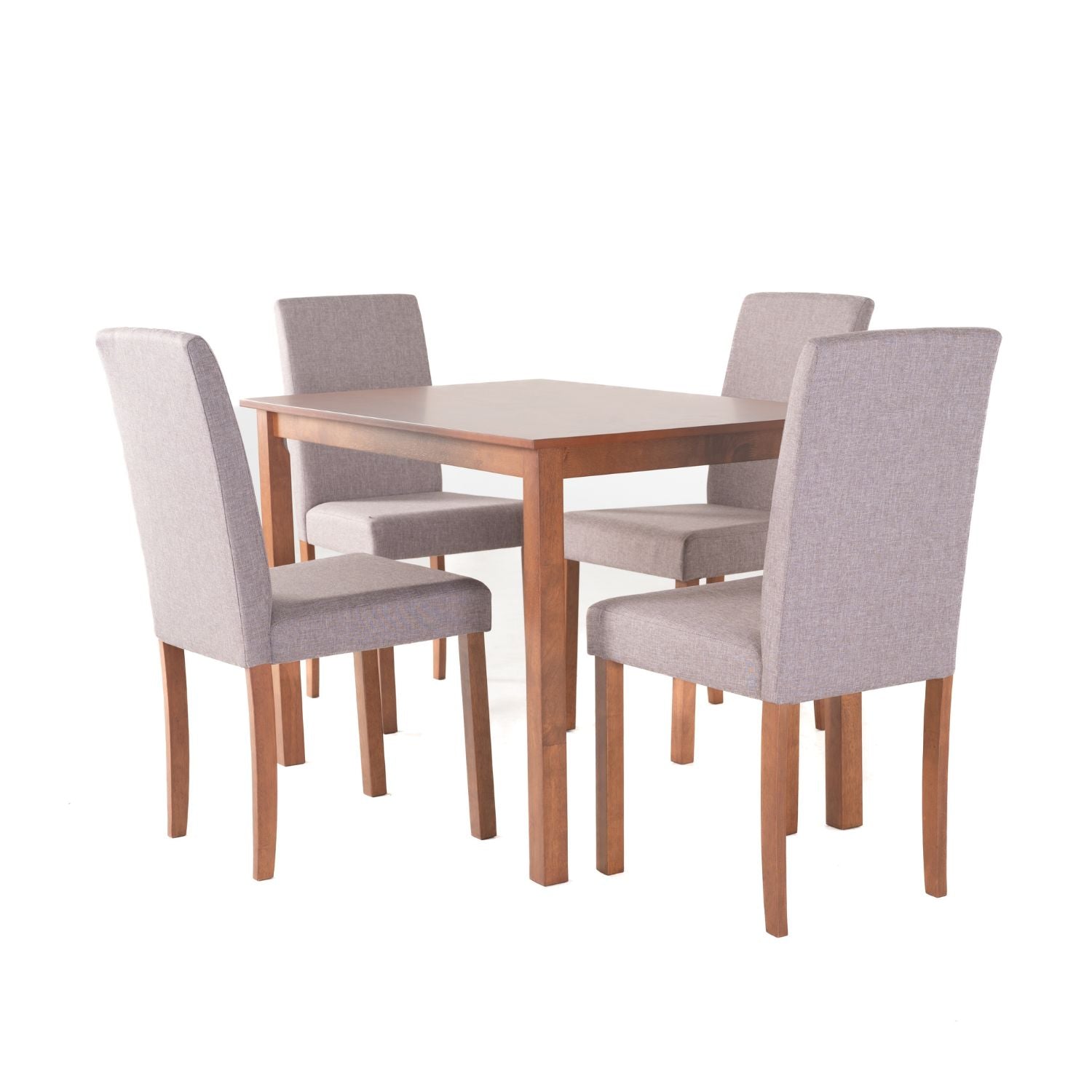 Comedor 4 Puestos Axel Taupe, Natural