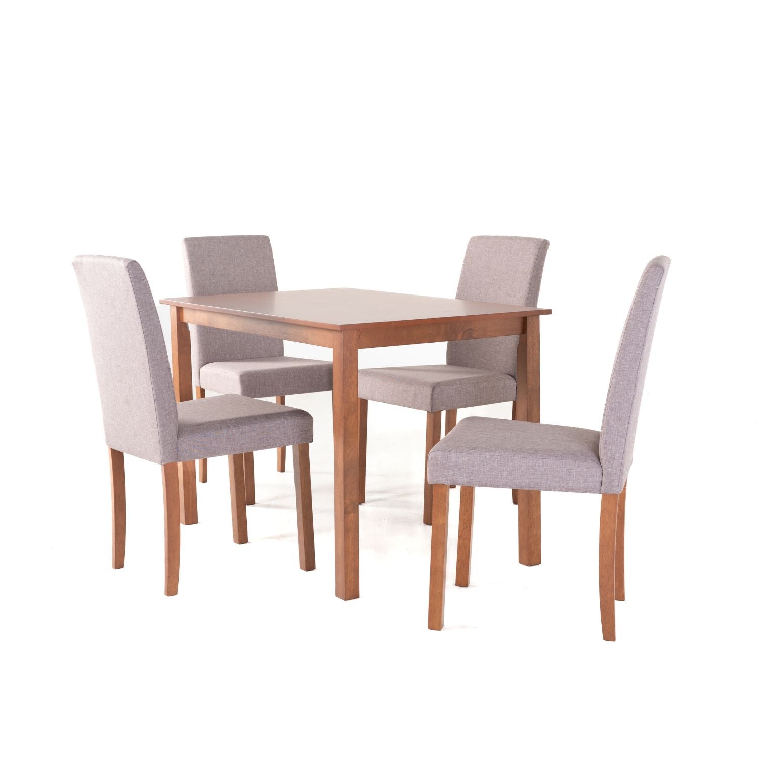 Comedor 4 Puestos Axel Taupe, Natural
