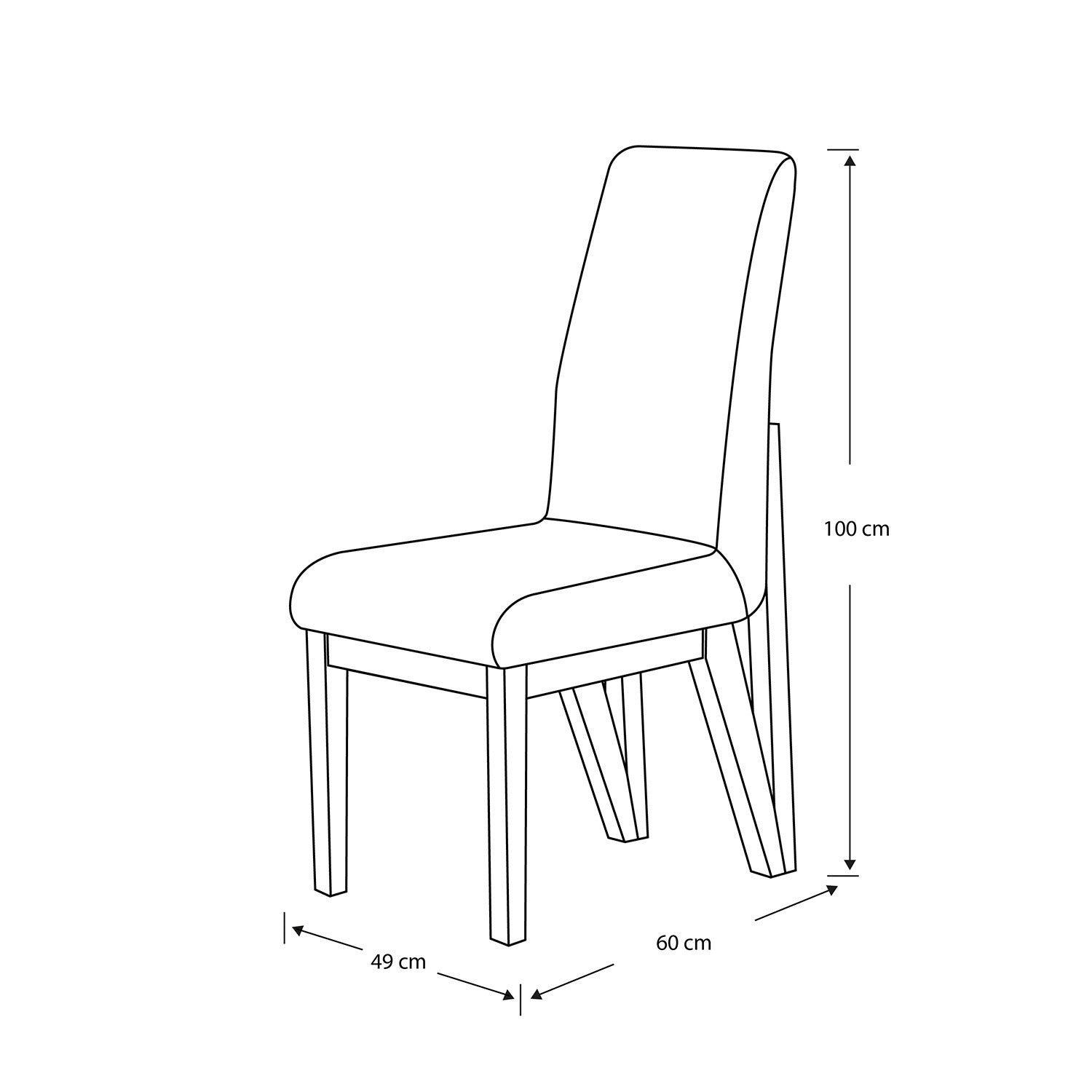Silla Comedor Dublin Velvet Idilio Beige, Champaña