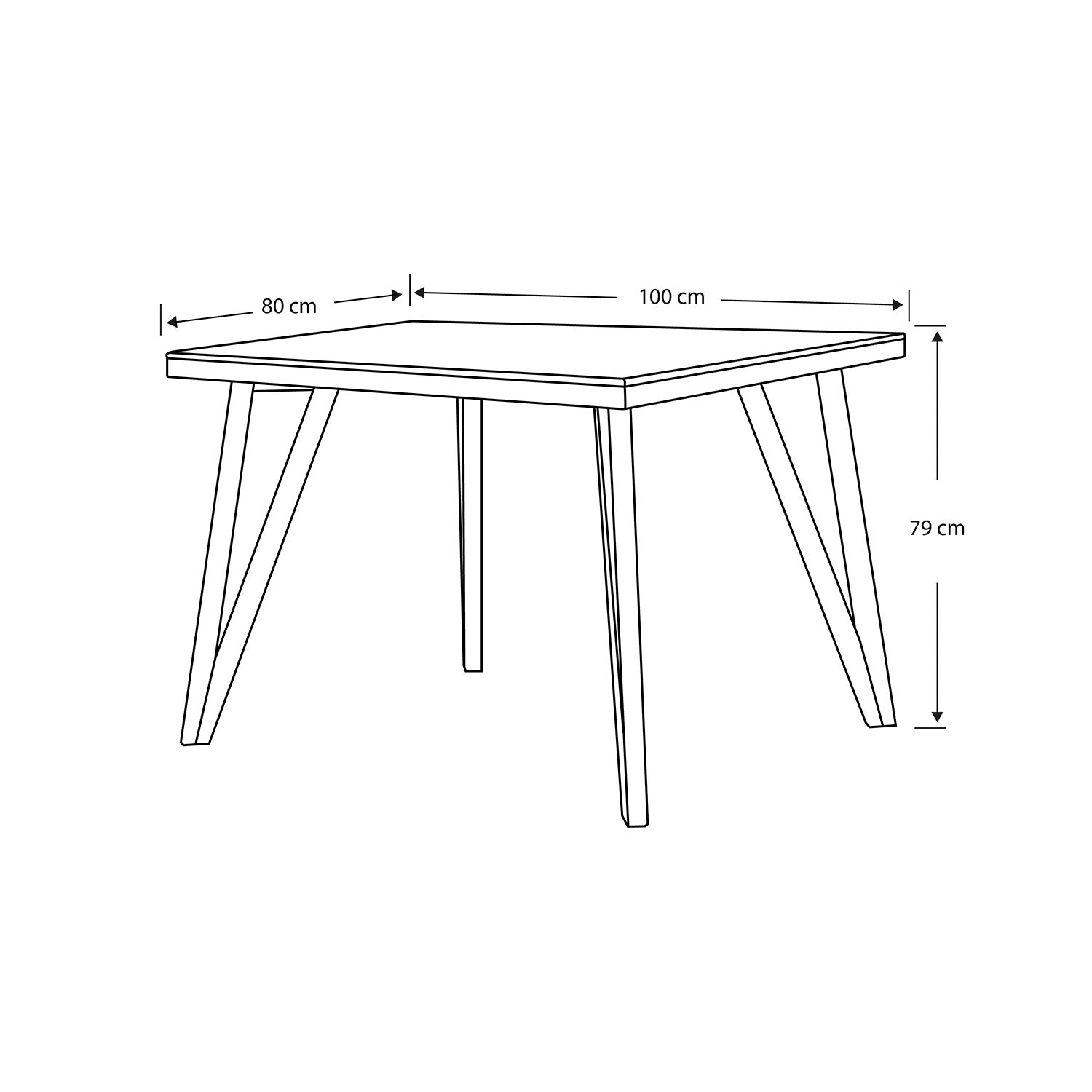 Mesa Comedor 4 Puestos Dublin Plata