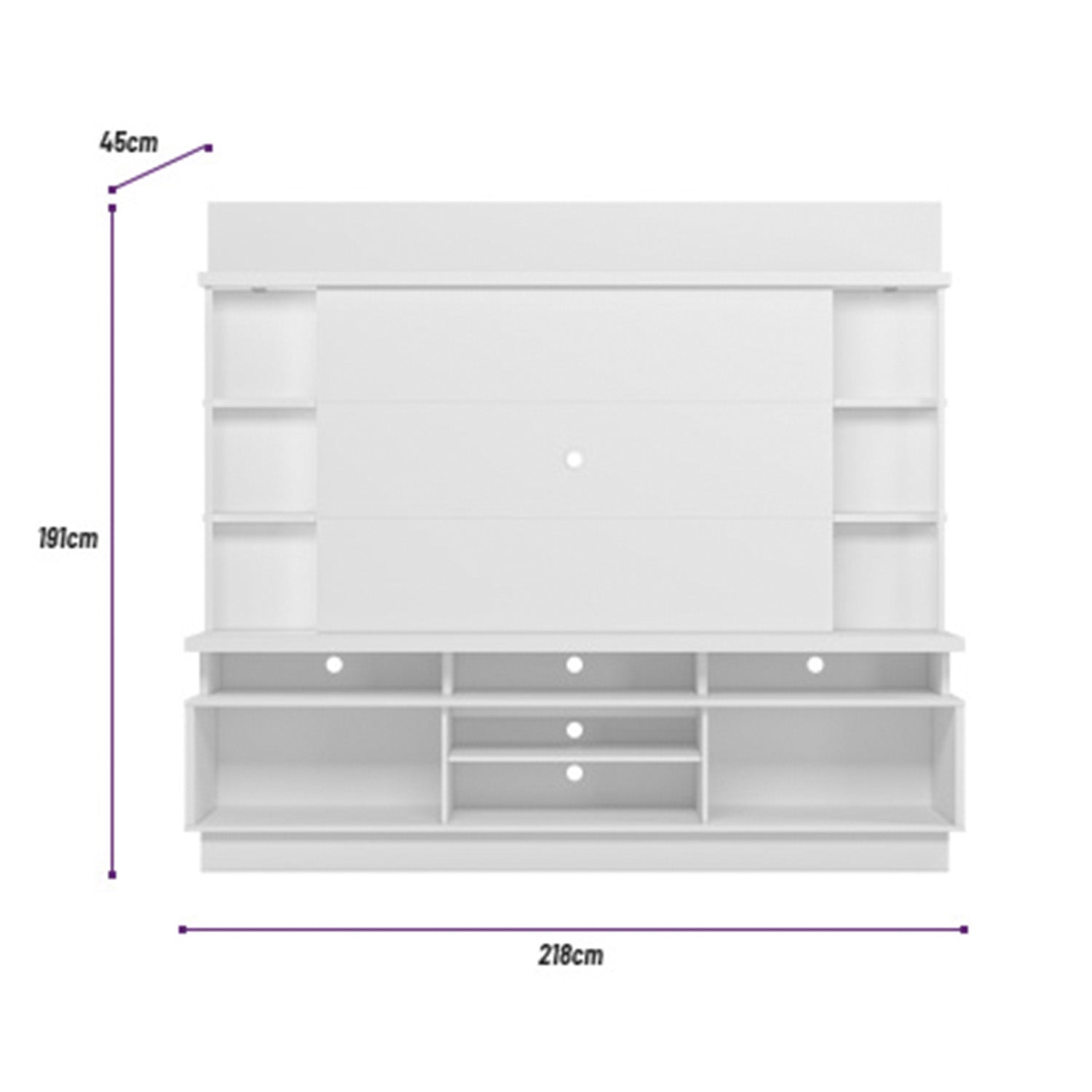 Centro de Entretenimiento  Salvador Natural Gris 218X191X45
