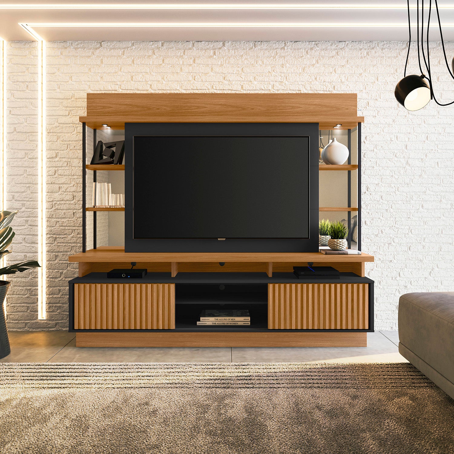 Centro de Entretenimiento  Salvador Natural, Negro 218X191X45