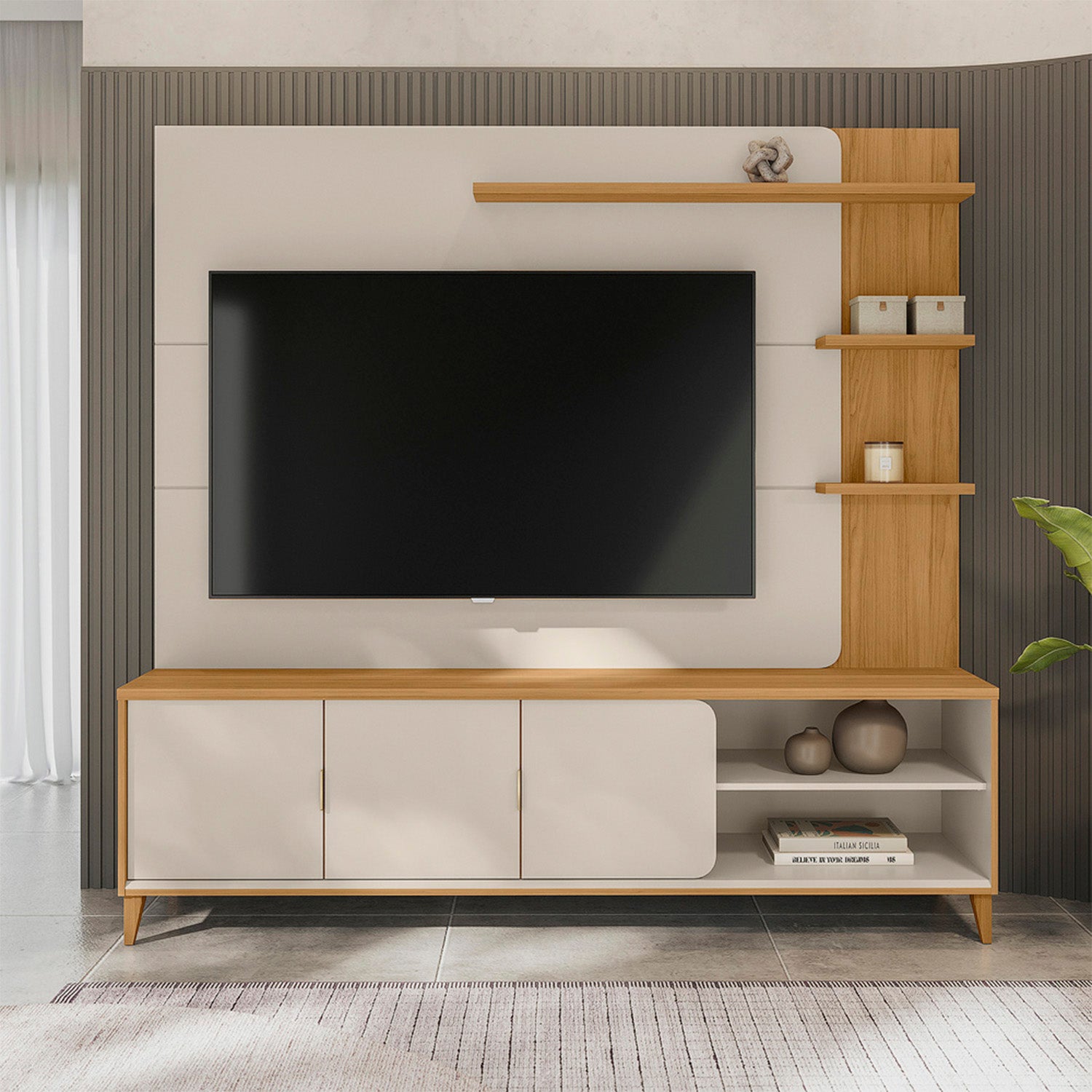 Centro de Entretenimiento Domo Natural, Off White 200X193X43