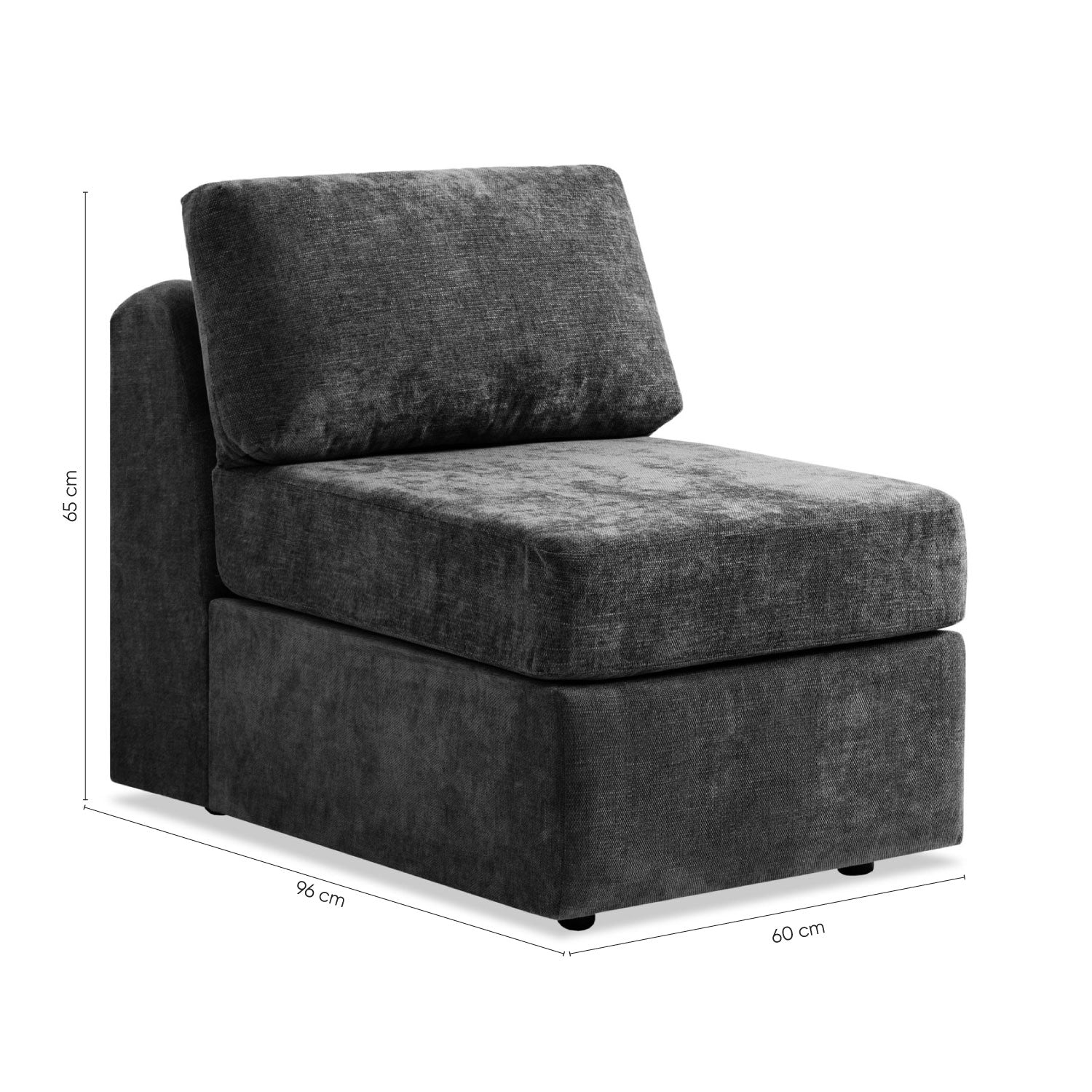 Poltrona Oklam Microfibra Touch Almendra