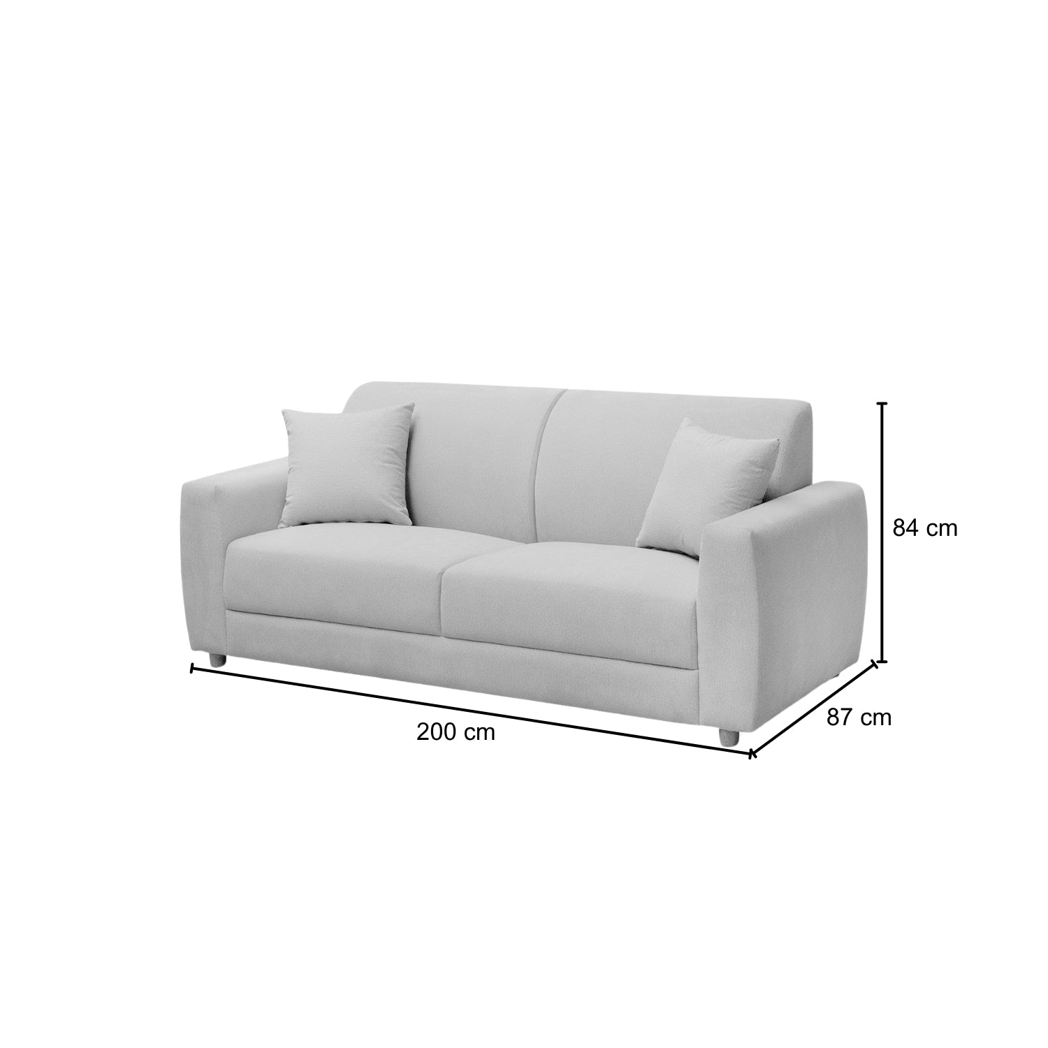 Sofá 3 Puestos Malibu Velvet Chalet Taupe, Natural