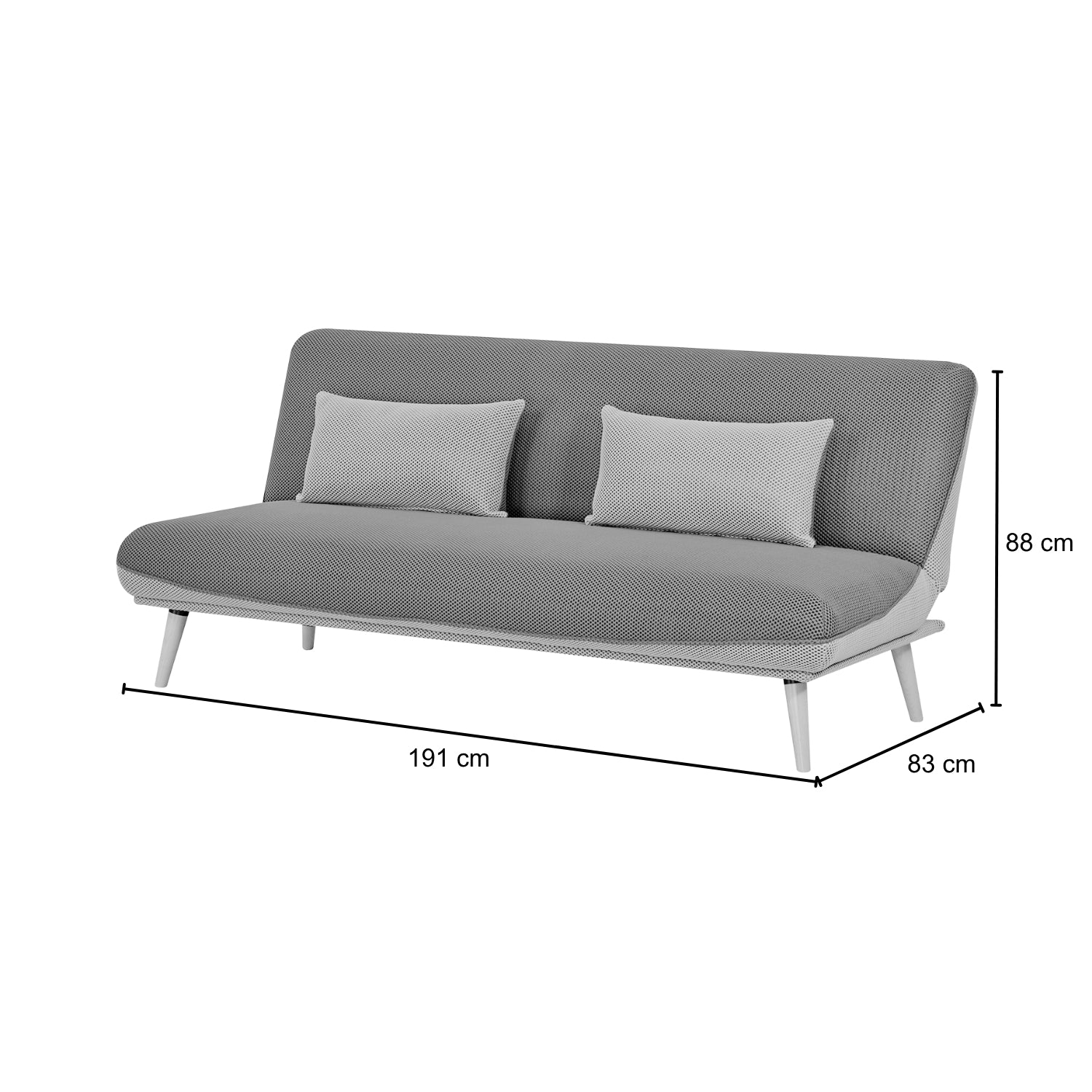 Sofá Cama Ethan Lino Amarillo, Beige