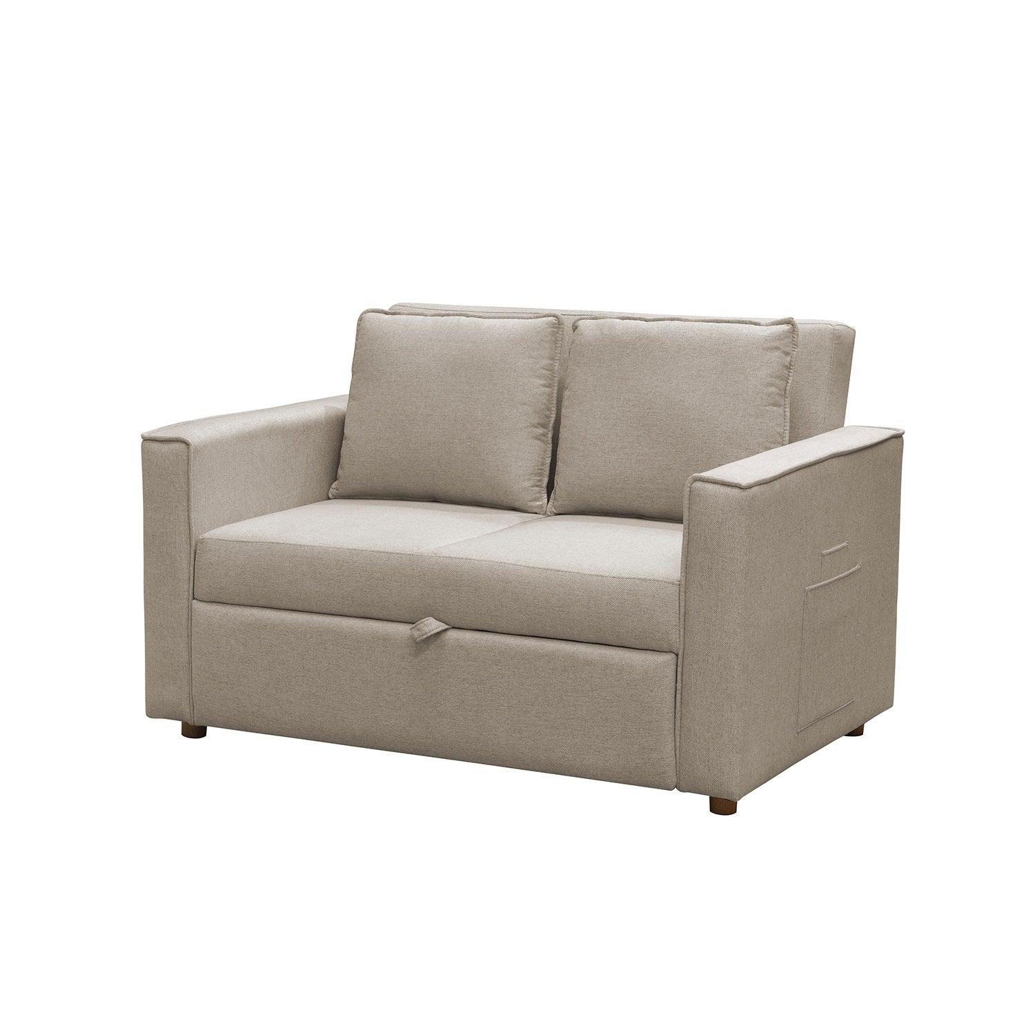 Sofá Cama Celta Lino Verona Beige, Natural 2 Puestos