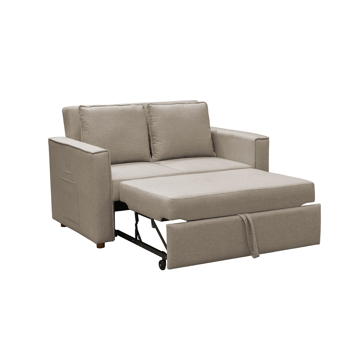 Sofá Cama Celta Lino Verona Beige, Natural 2 Puestos