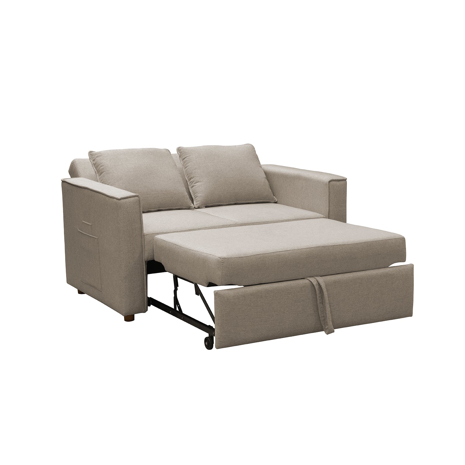 Sofá Cama Celta Lino Verona Beige, Natural 2 Puestos