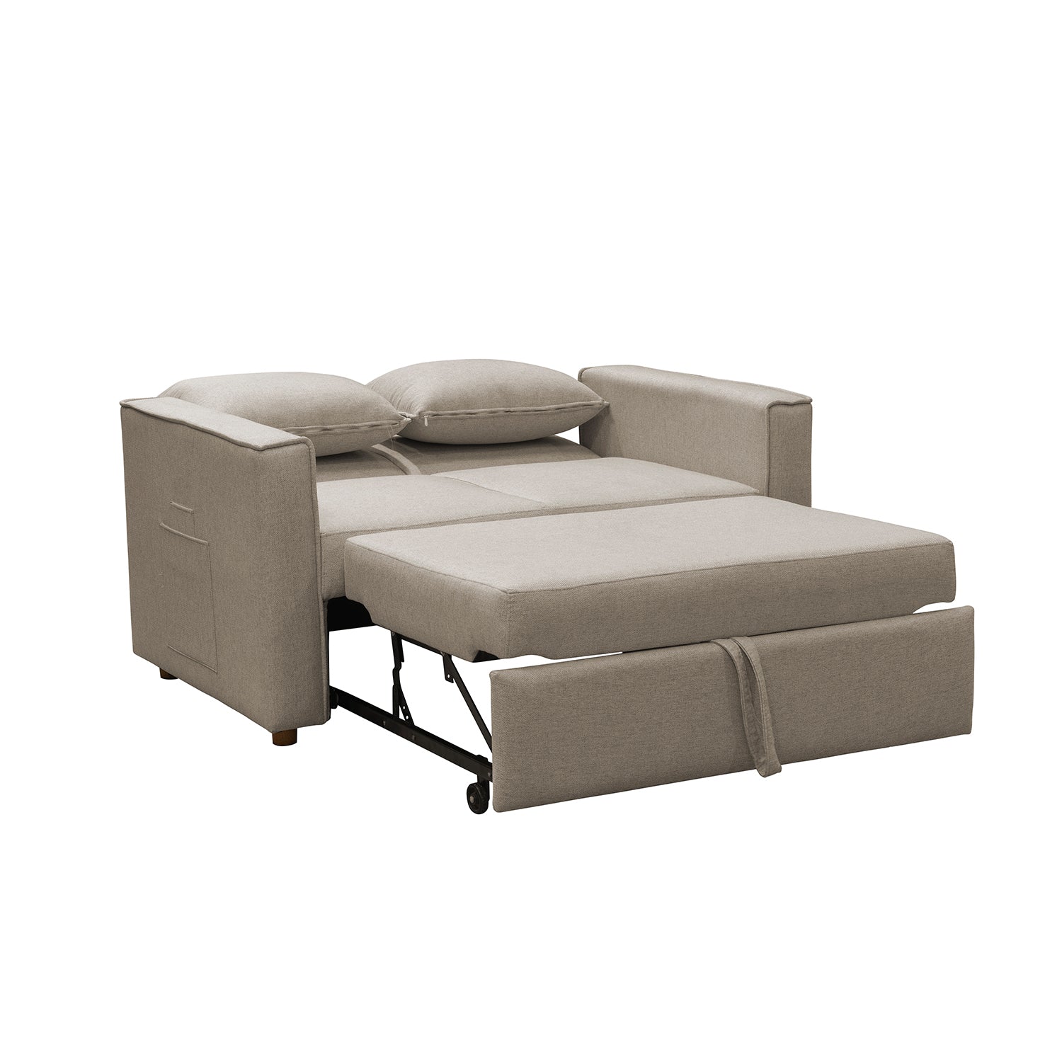 Sofá Cama Celta Lino Verona Beige, Natural 2 Puestos