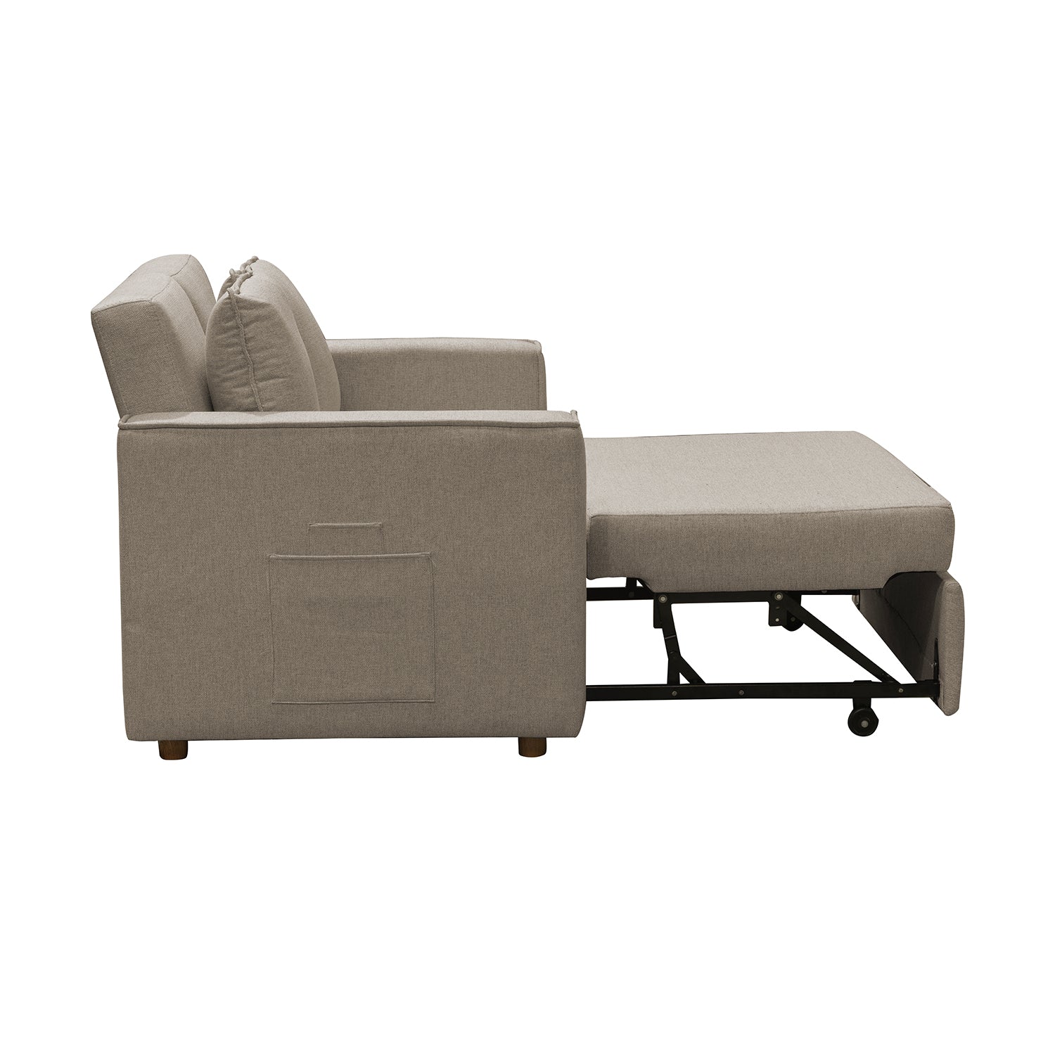 Sofá Cama Celta Lino Verona Beige, Natural 2 Puestos