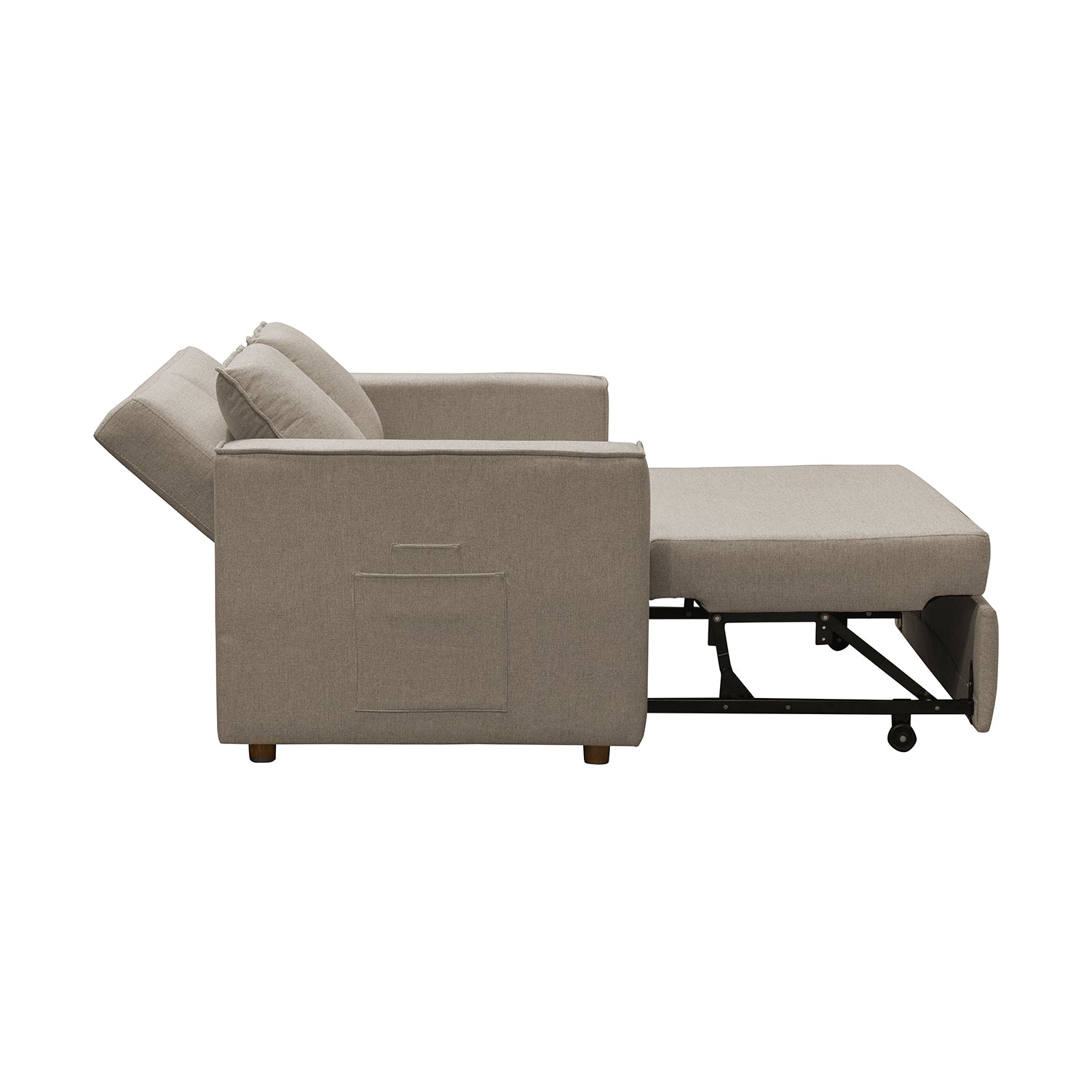 Sofá Cama Celta Lino Verona Beige, Natural 2 Puestos