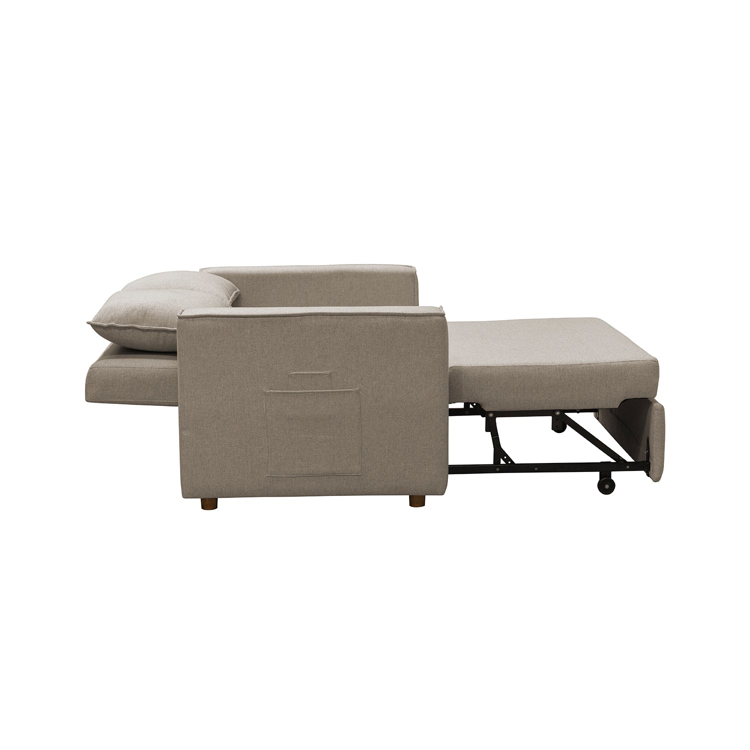 Sofá Cama Celta Lino Verona Beige, Natural 2 Puestos