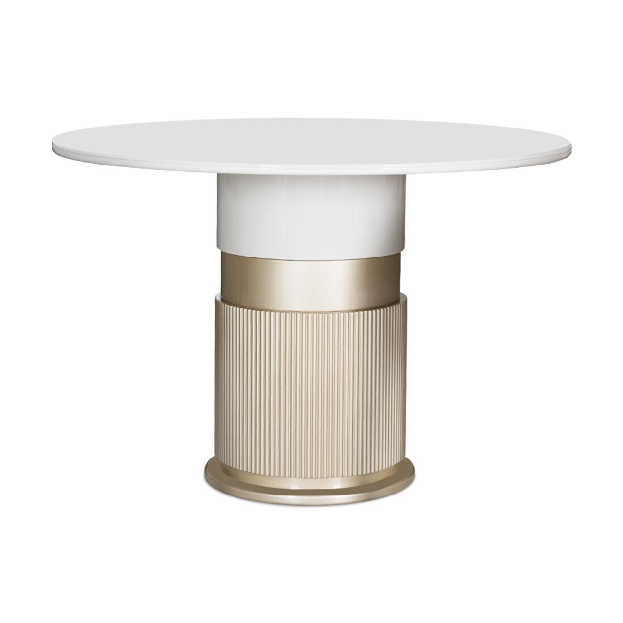 Comedor 4 Puestos Toscana Velvet Siena Marfil, Arena, Champaña y Off White