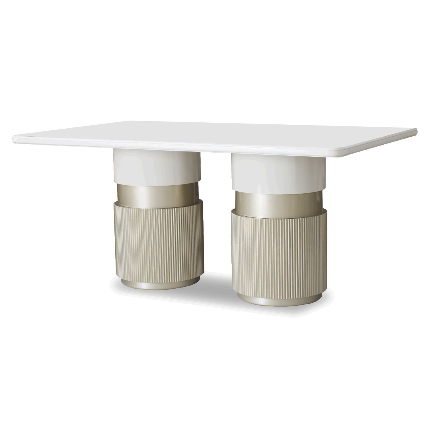 Comedor 6 Puestos Toscana Eurolino Blanco, Champaña