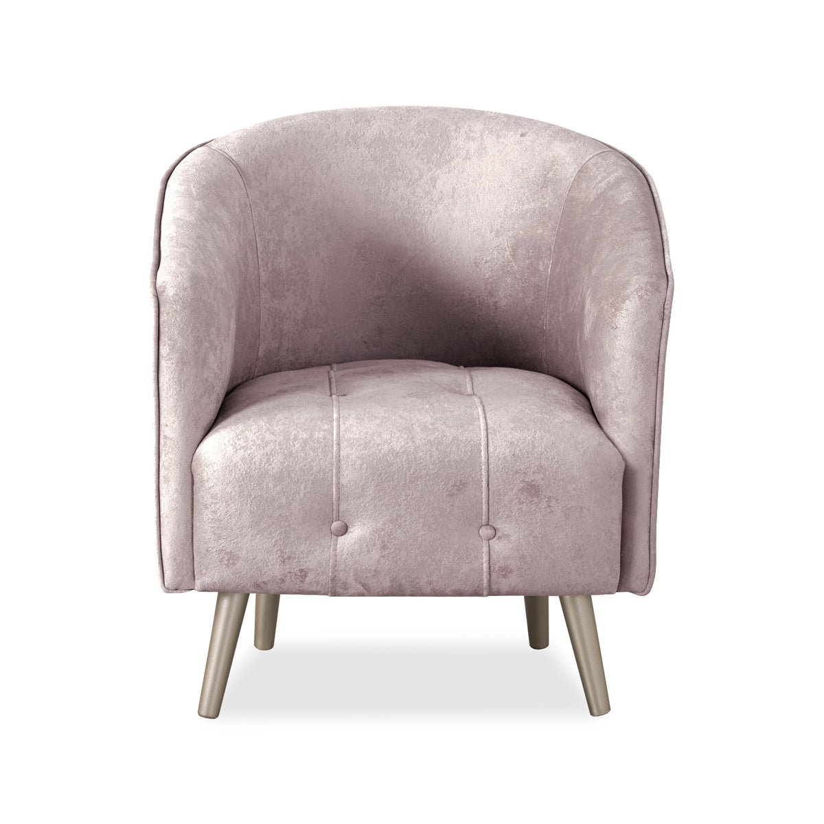 Poltrona Celeste Velvet Prisma Rosa, Champaña
