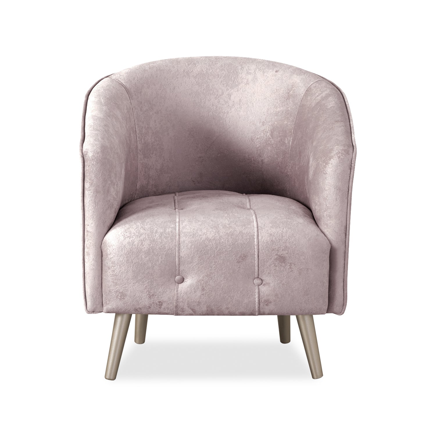 Poltrona Celeste Velvet Prisma Rosa, Champaña