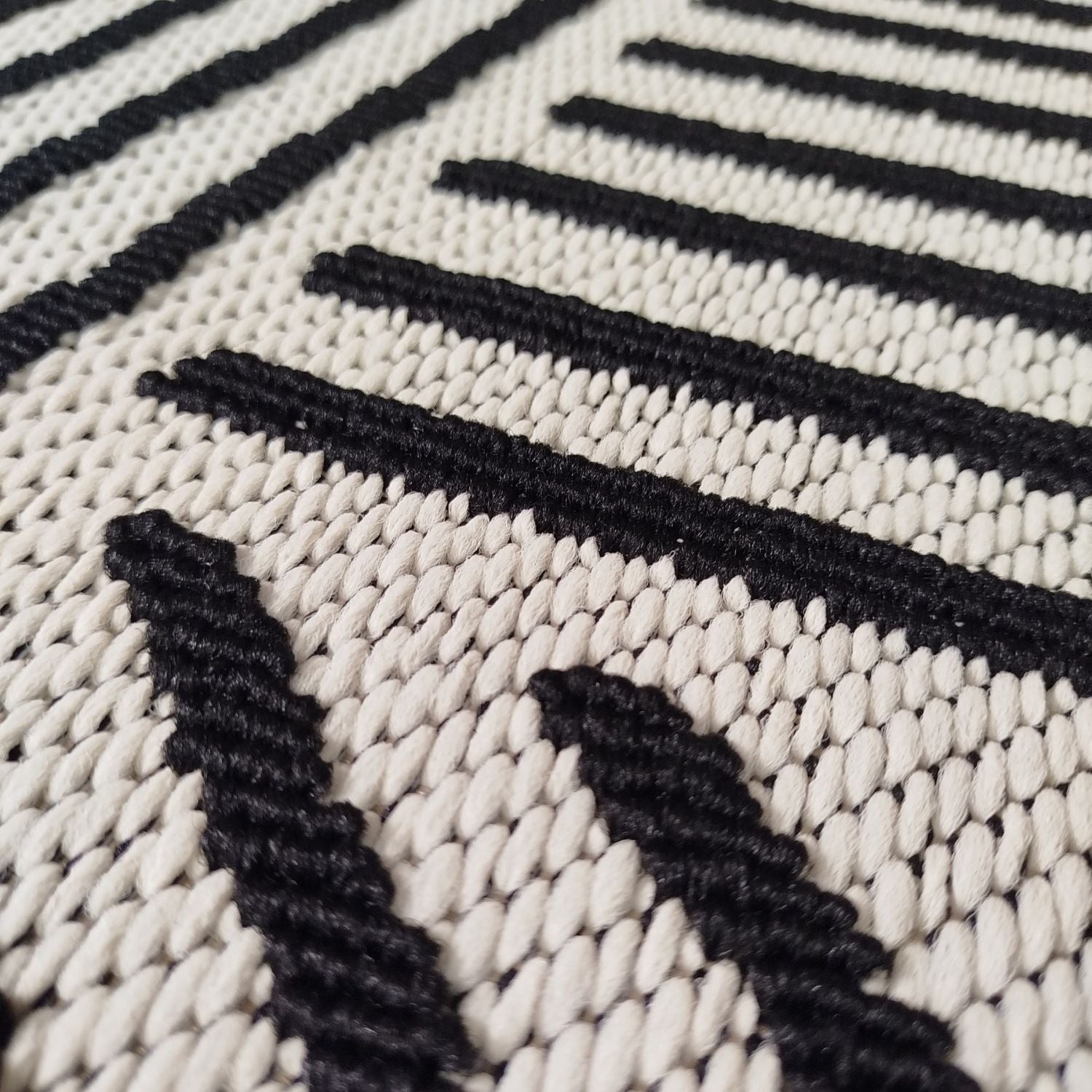 Alfombra 120X170  Verona  Blanco Negro 300