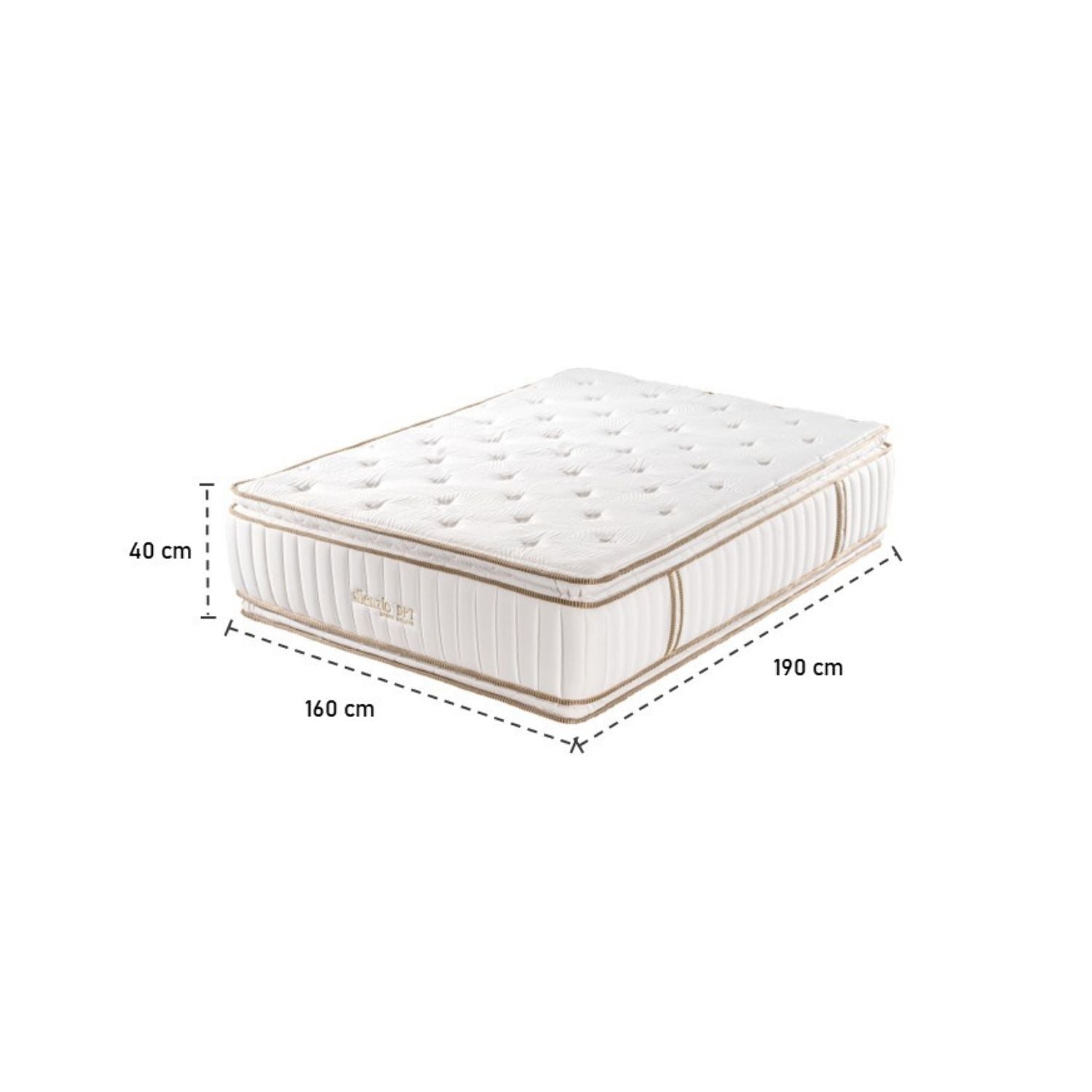 Colchón Queen Silenzio Deluxe Doble Pillow Top (Garantia 25 Años)