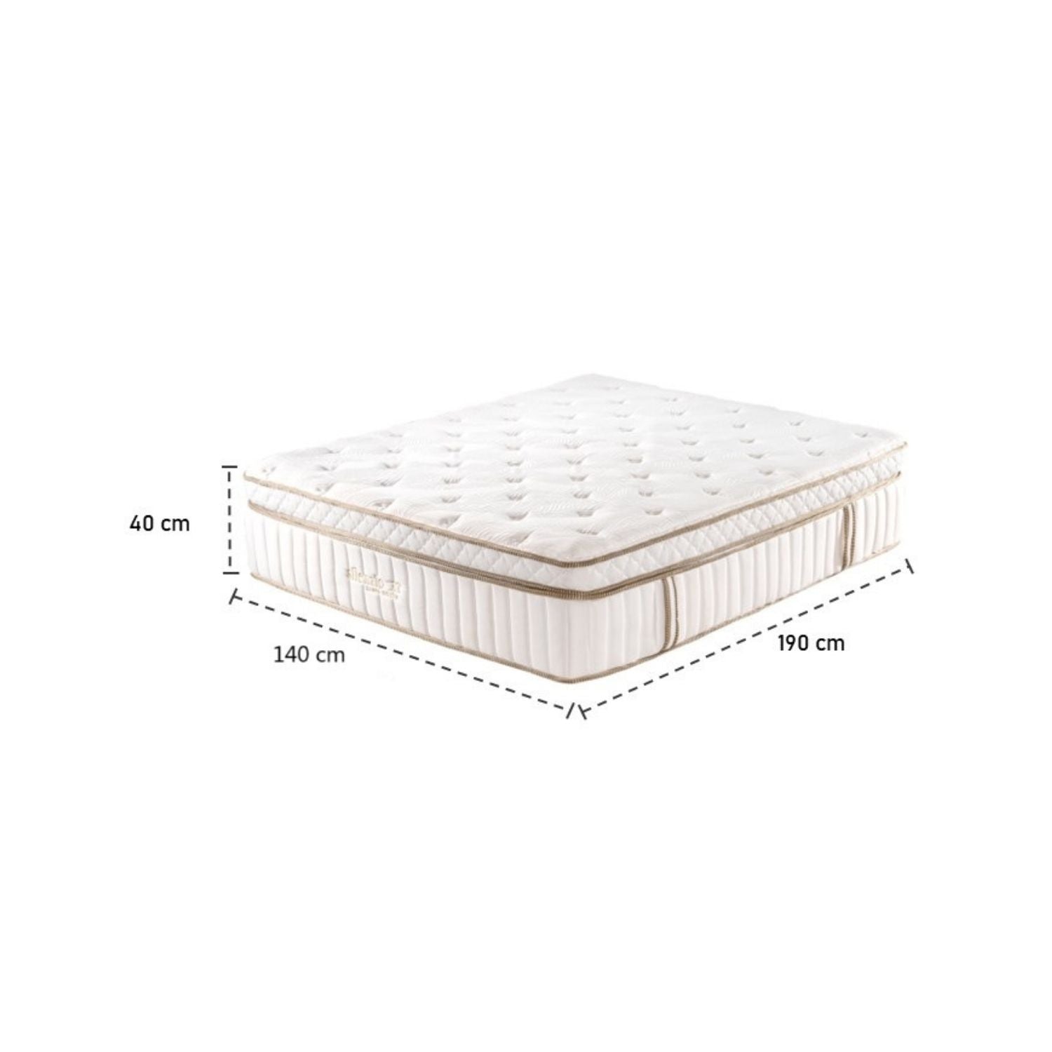 Colchón Doble Silenzio Deluxe Euro Top (Garantia 25 Años)