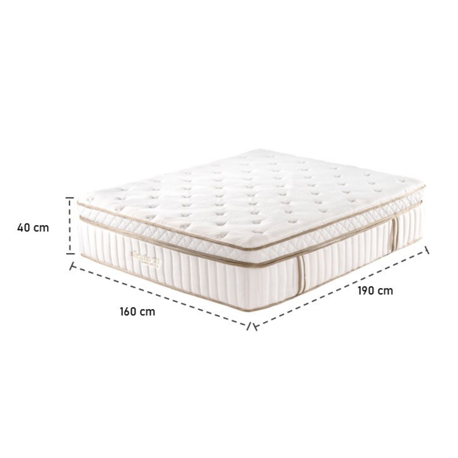 Colchón Queen Silenzio Deluxe Euro Top (Garantia 25 Años)