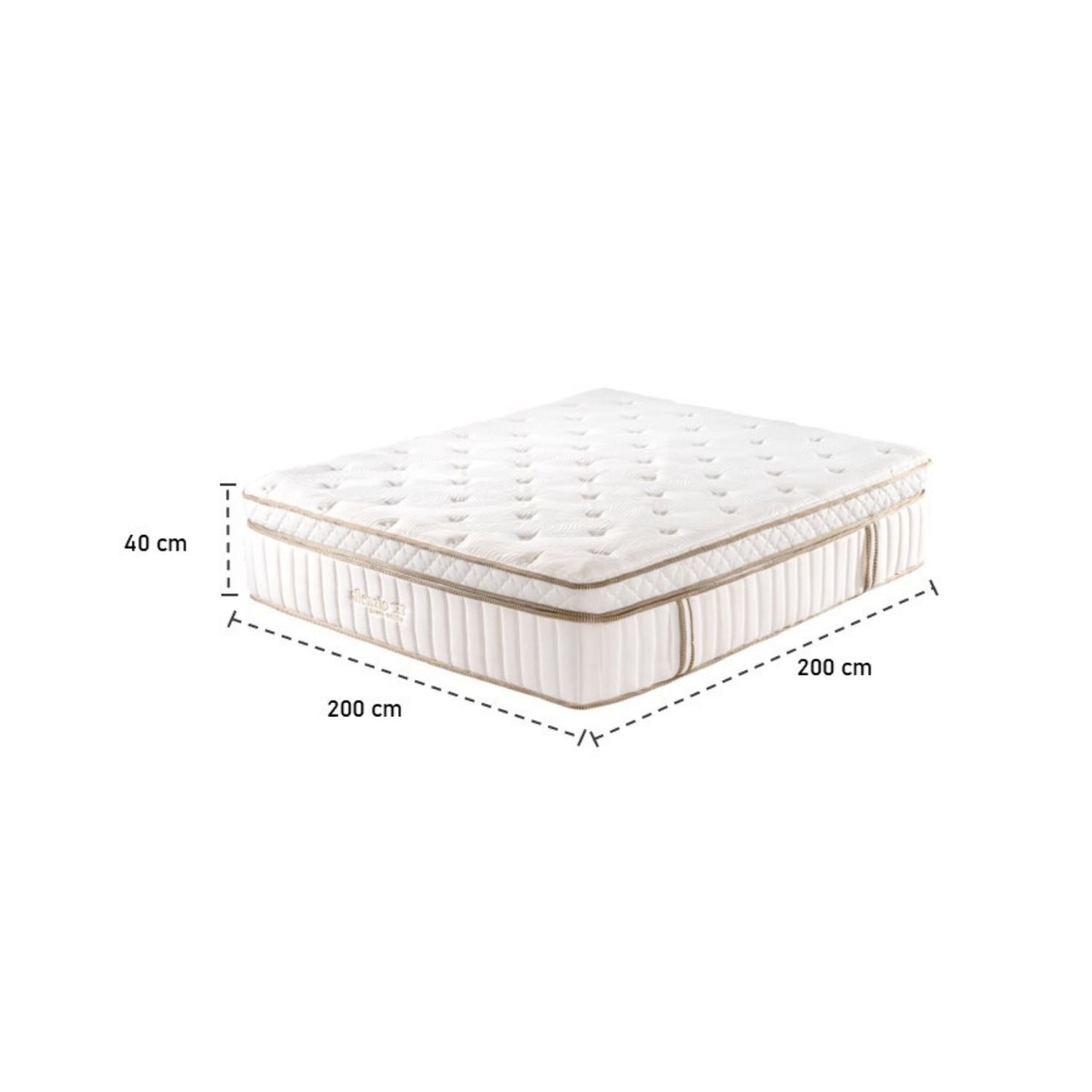 Colchón King Silenzio Deluxe Euro Top (Garantia 25 Años)