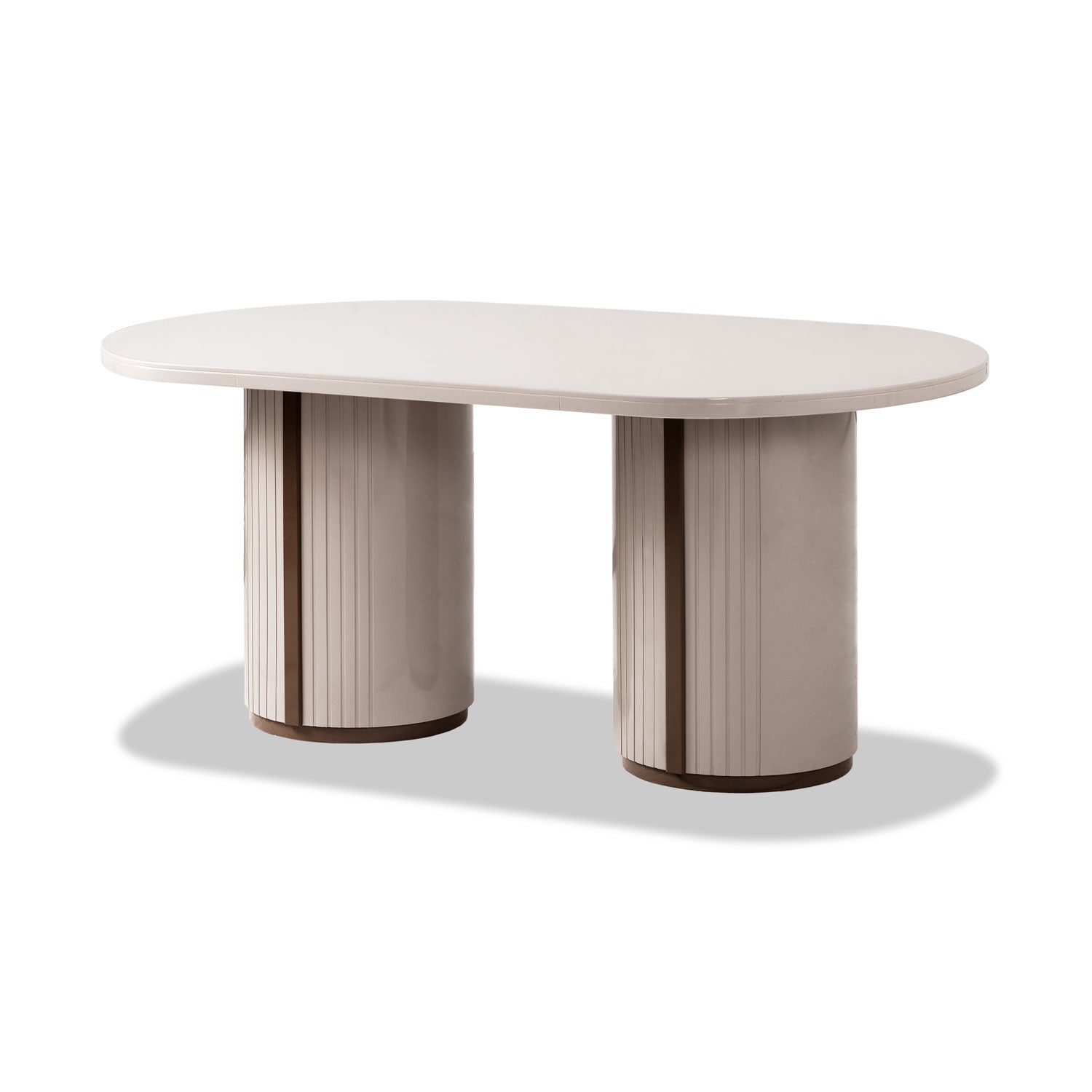 Comedor 6 Puestos Oklam Velvet Cassini Avellana,Latte
