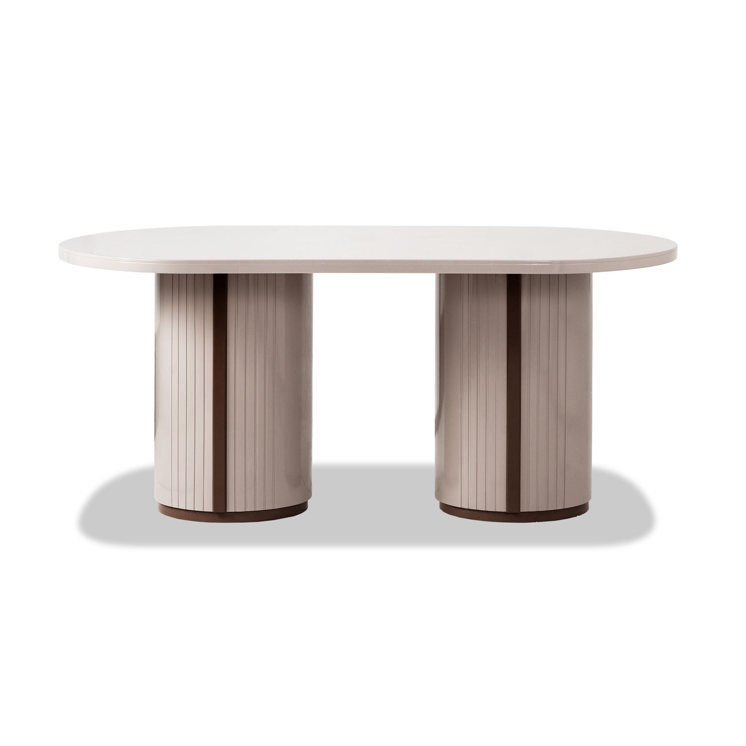 Comedor 6 Puestos Oklam Velvet Cassini Avellana,Latte