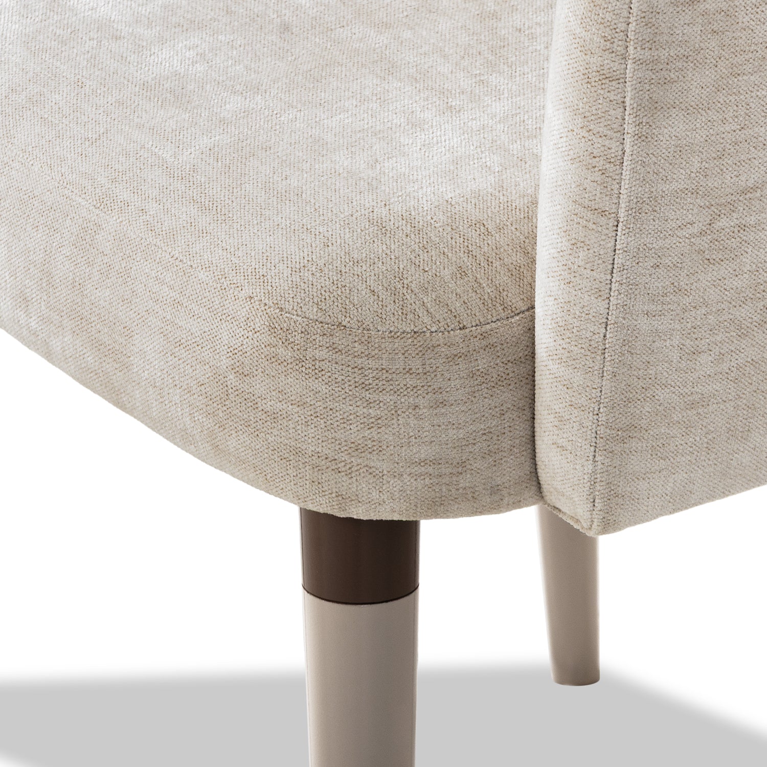 Comedor 6 Puestos Oklam Microfibra Touch Almendra, Latte