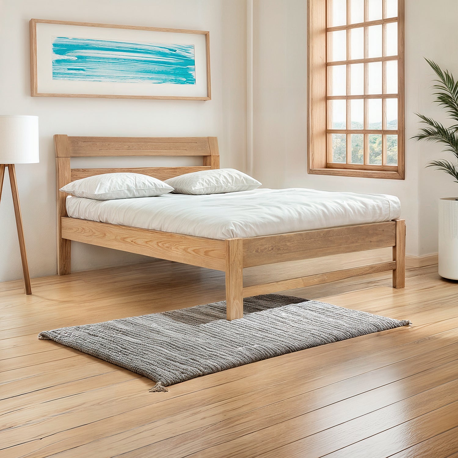 Cama Doble Niko Natural